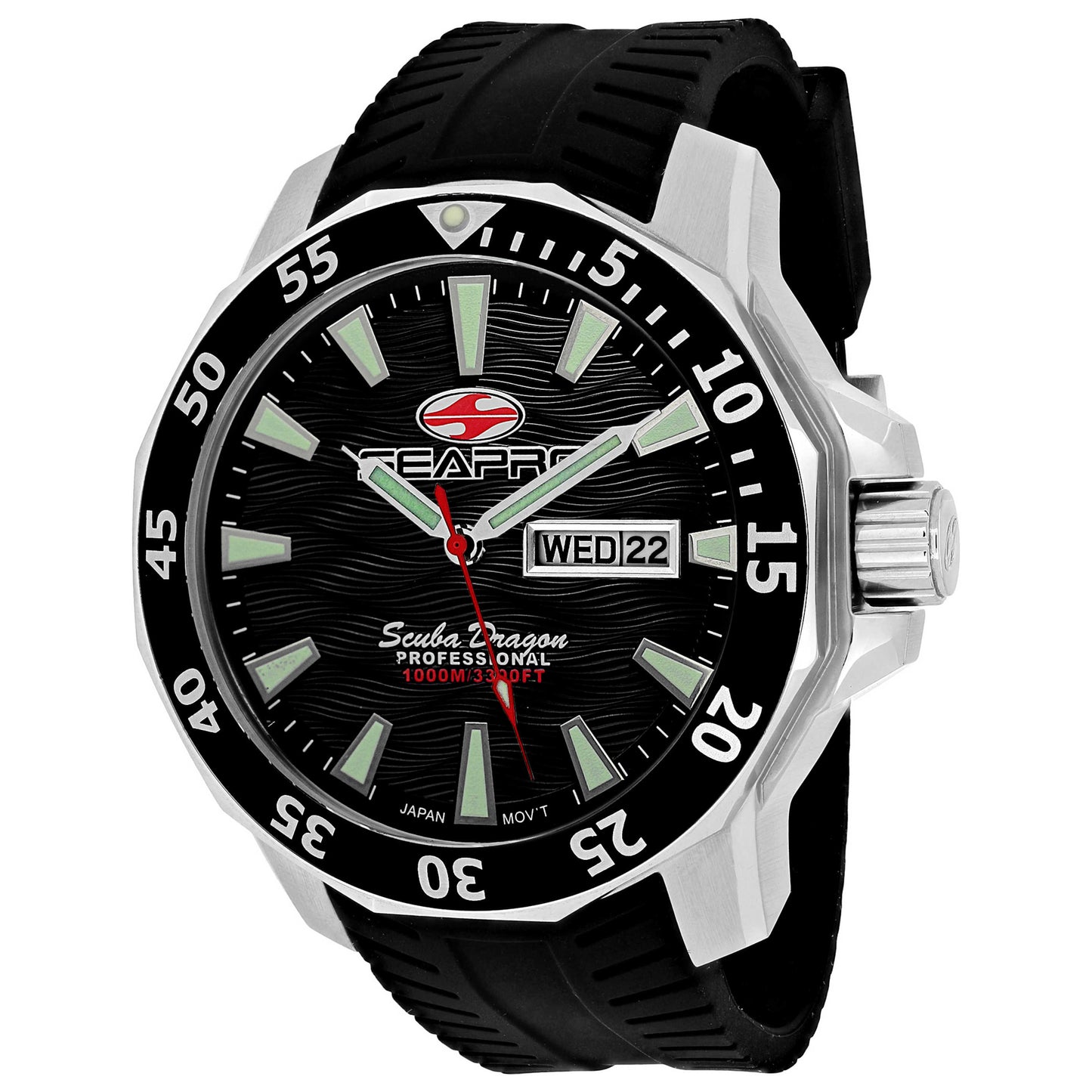Front view of Seapro Scuba Men's Quartz Watch SP8310