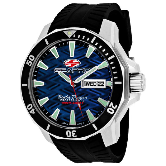 Front view of Seapro Scuba Dragon Diver Men's Quartz Watch SP8316