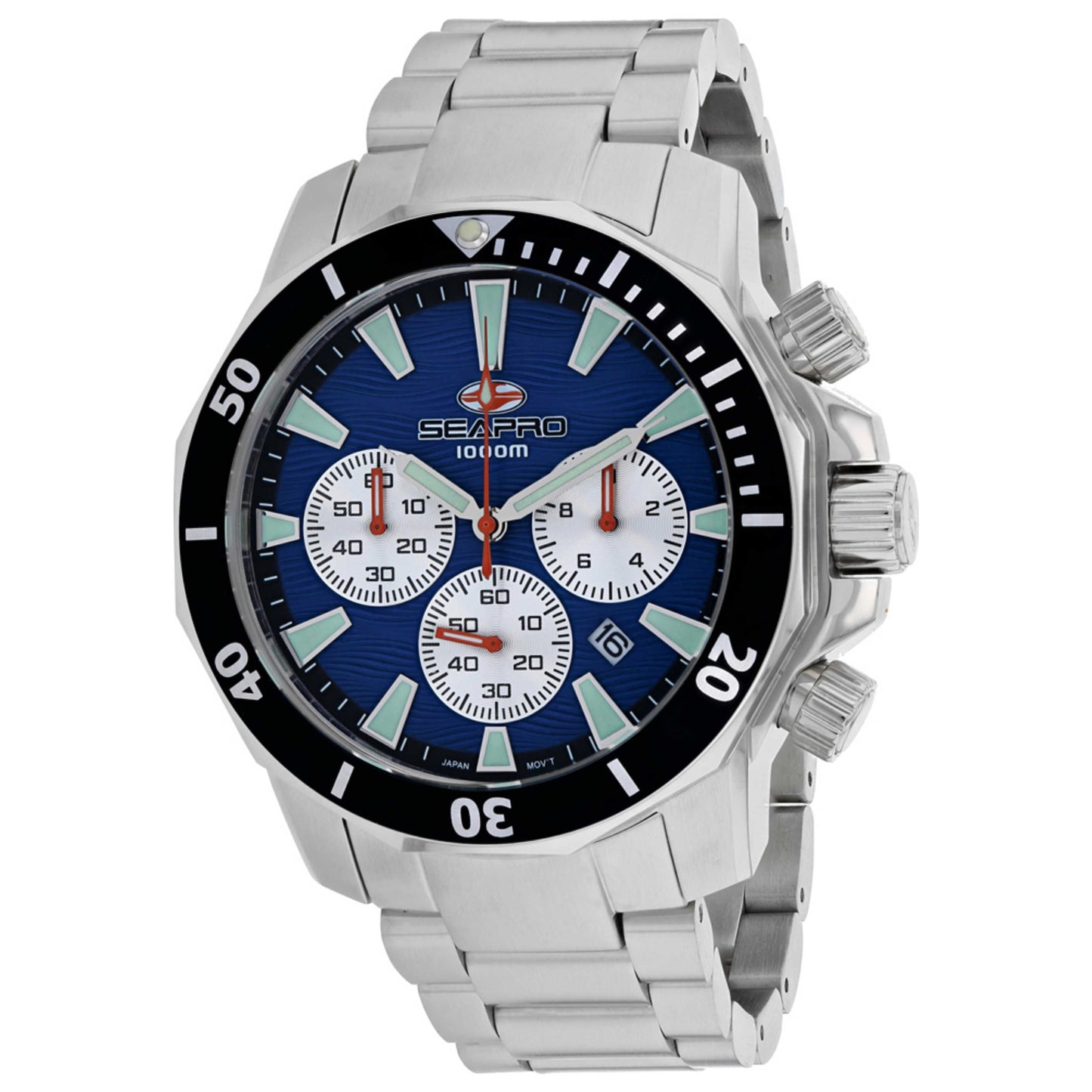 Front view of Seapro Scuba Dragon Diver Men's Quartz Watch SP8345