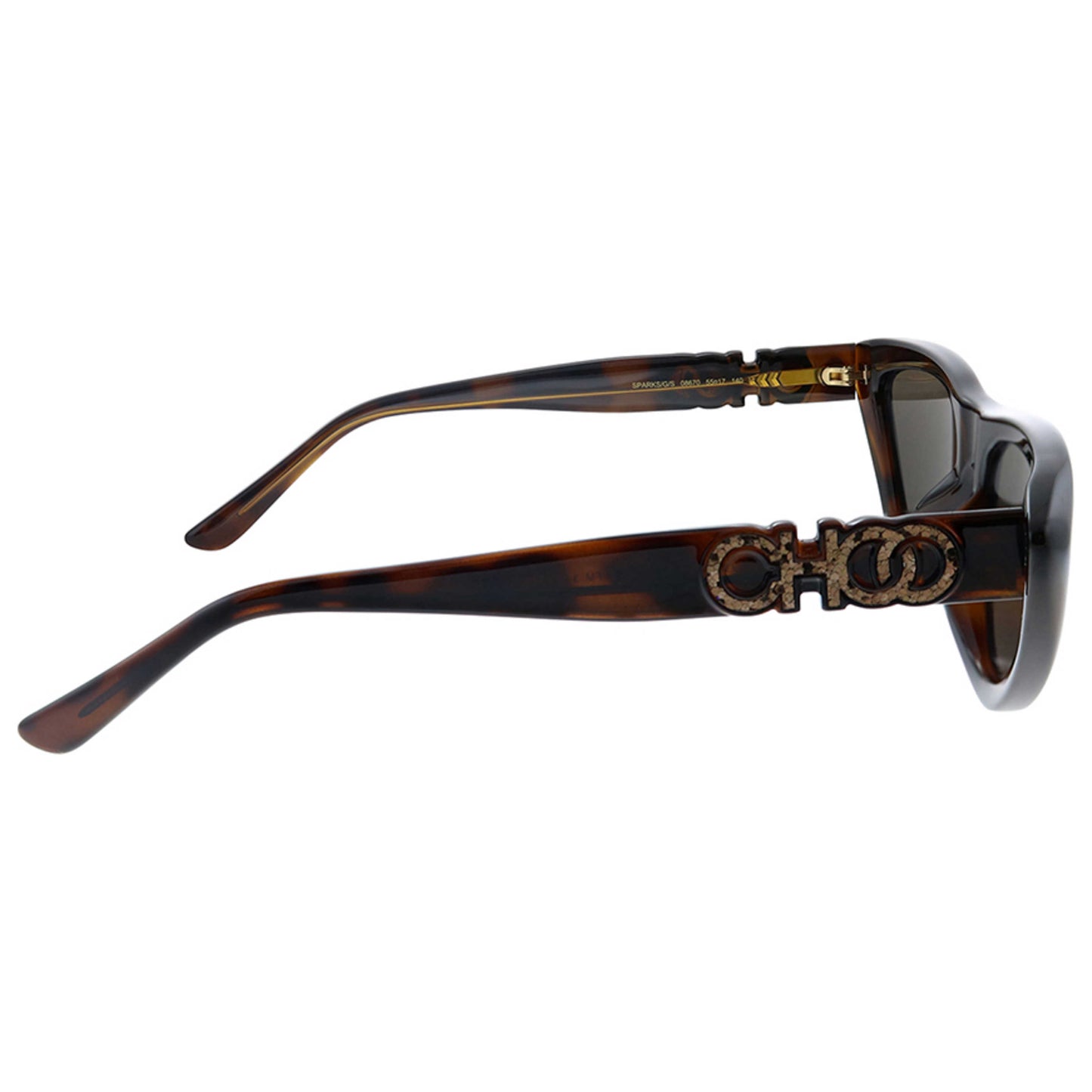 Right view of Jimmy Choo Sparks Women's Sunglasses SPARKS-G-S-86-55