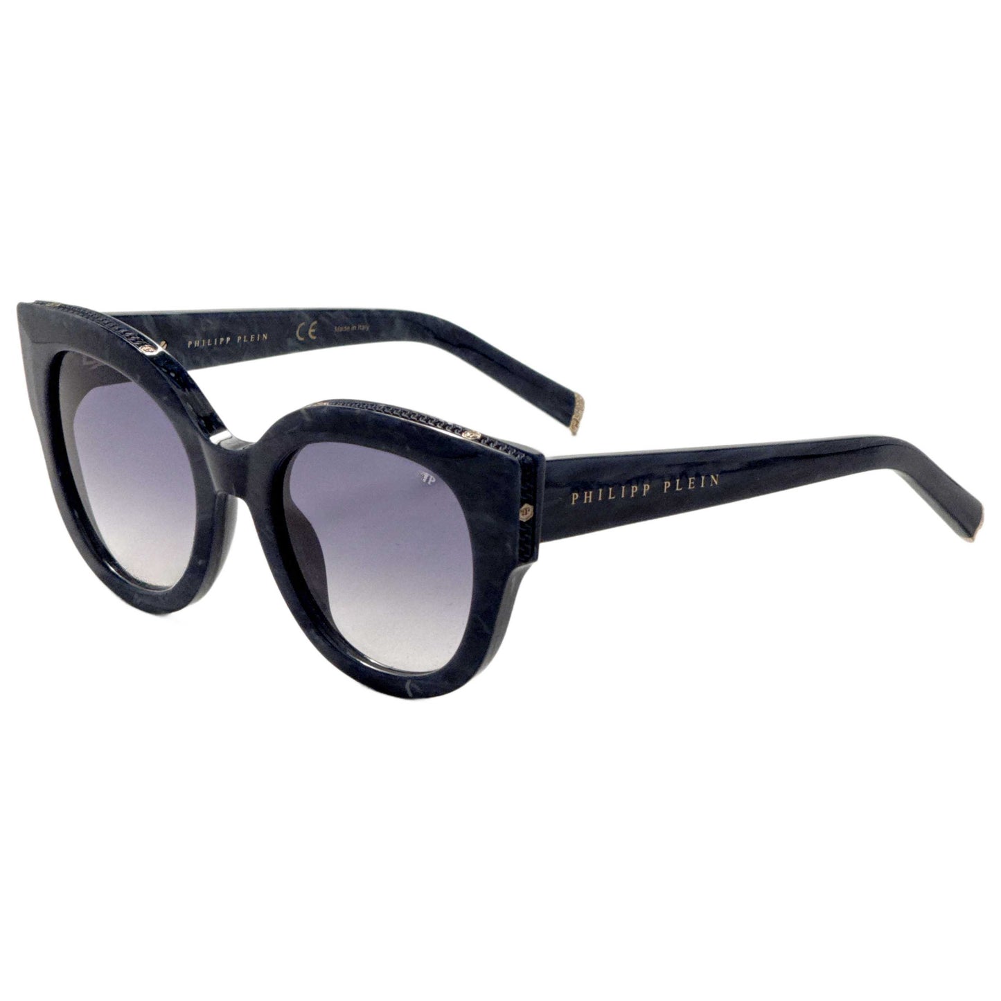 Front view of Philipp Plein Women's Sunglasses SPP026S530B35