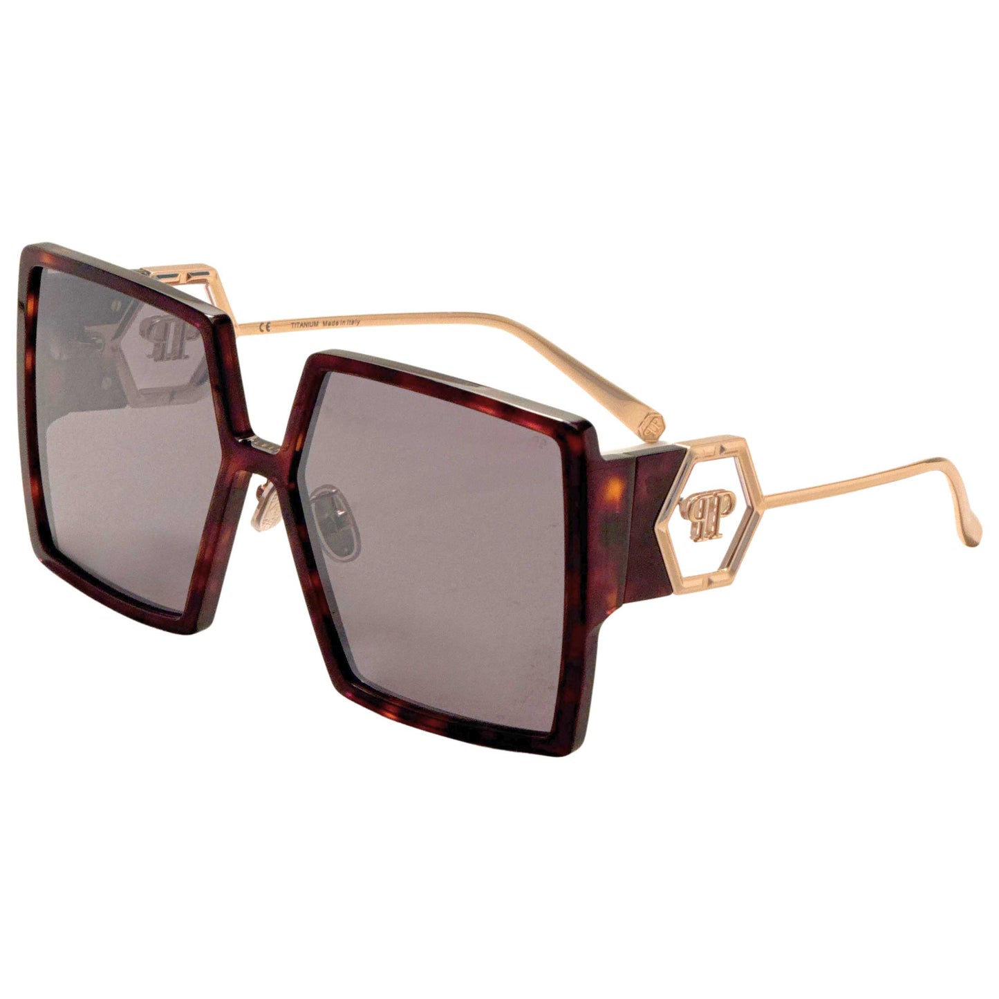 Front view of Philipp Plein Women's Sunglasses SPP028M722X