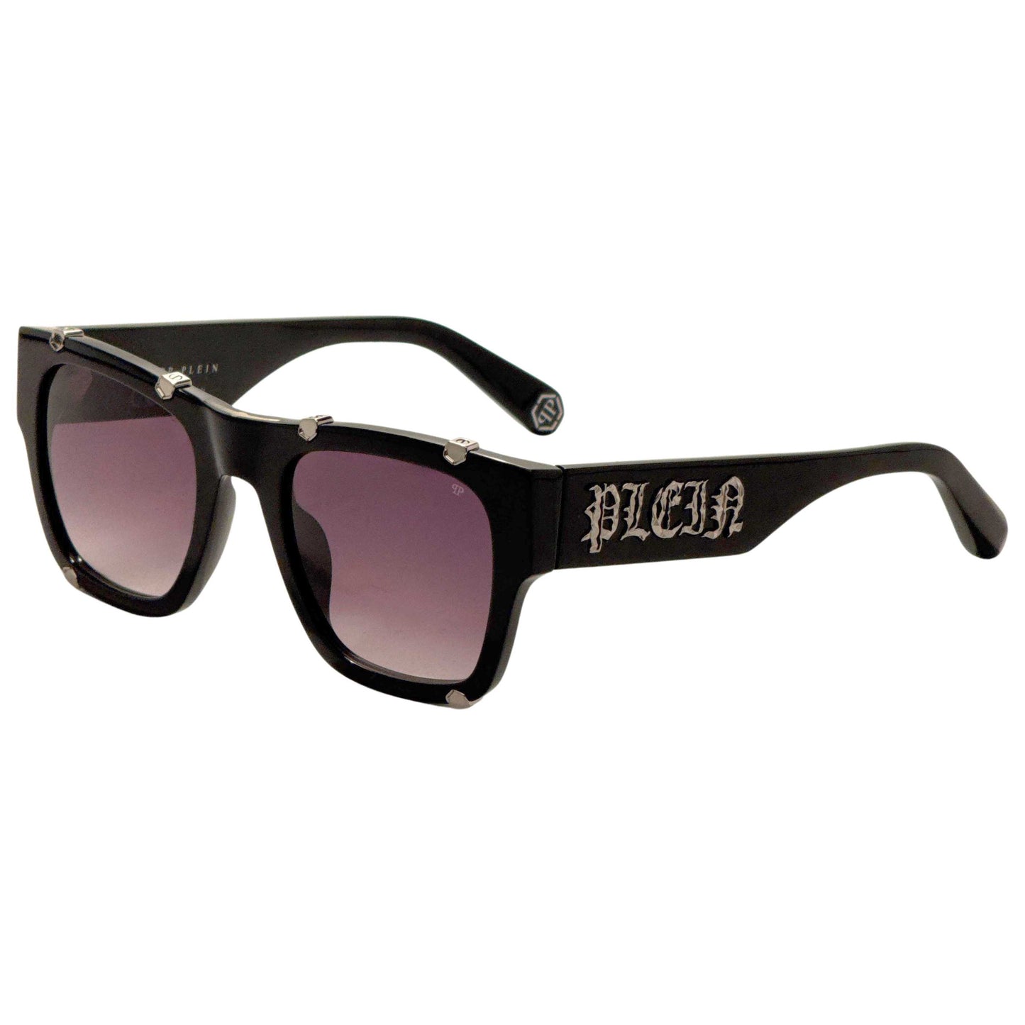 Front view of Philipp Plein Men's Sunglasses SPP042W540700