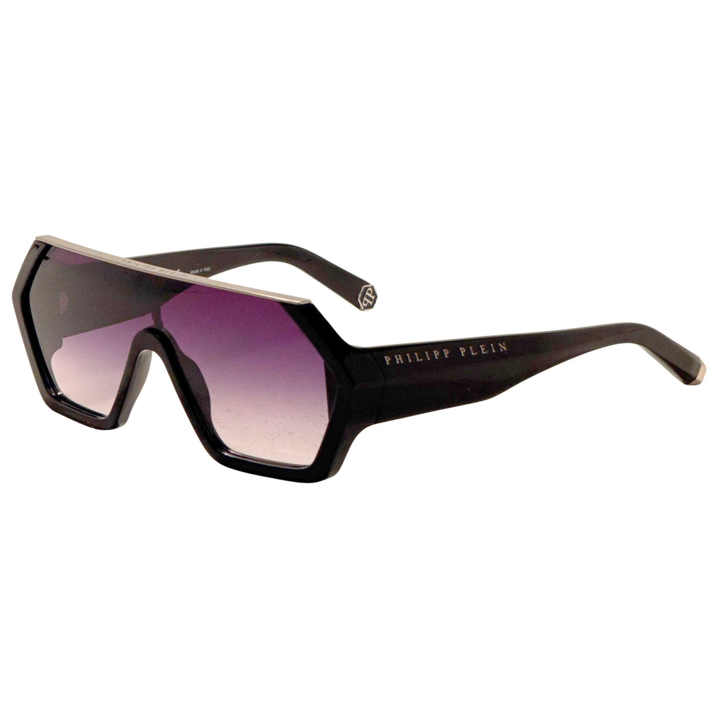Front view of Philipp Plein Men's Sunglasses SPP047990700