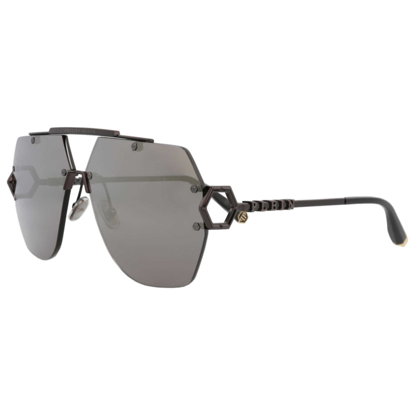 Front view of Philipp Plein Unisex Sunglasses SPP111-66-672X