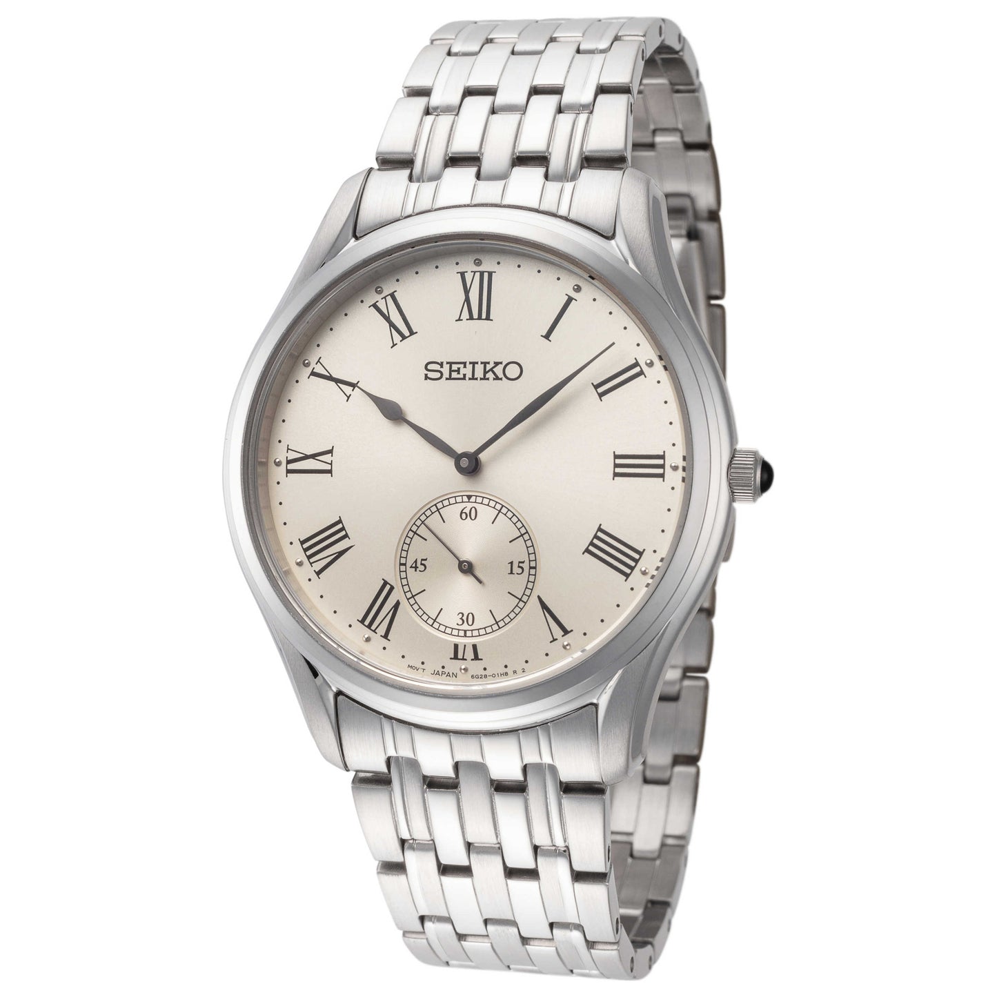 Front view of Seiko Essentials Men's Quartz Watch SRK047