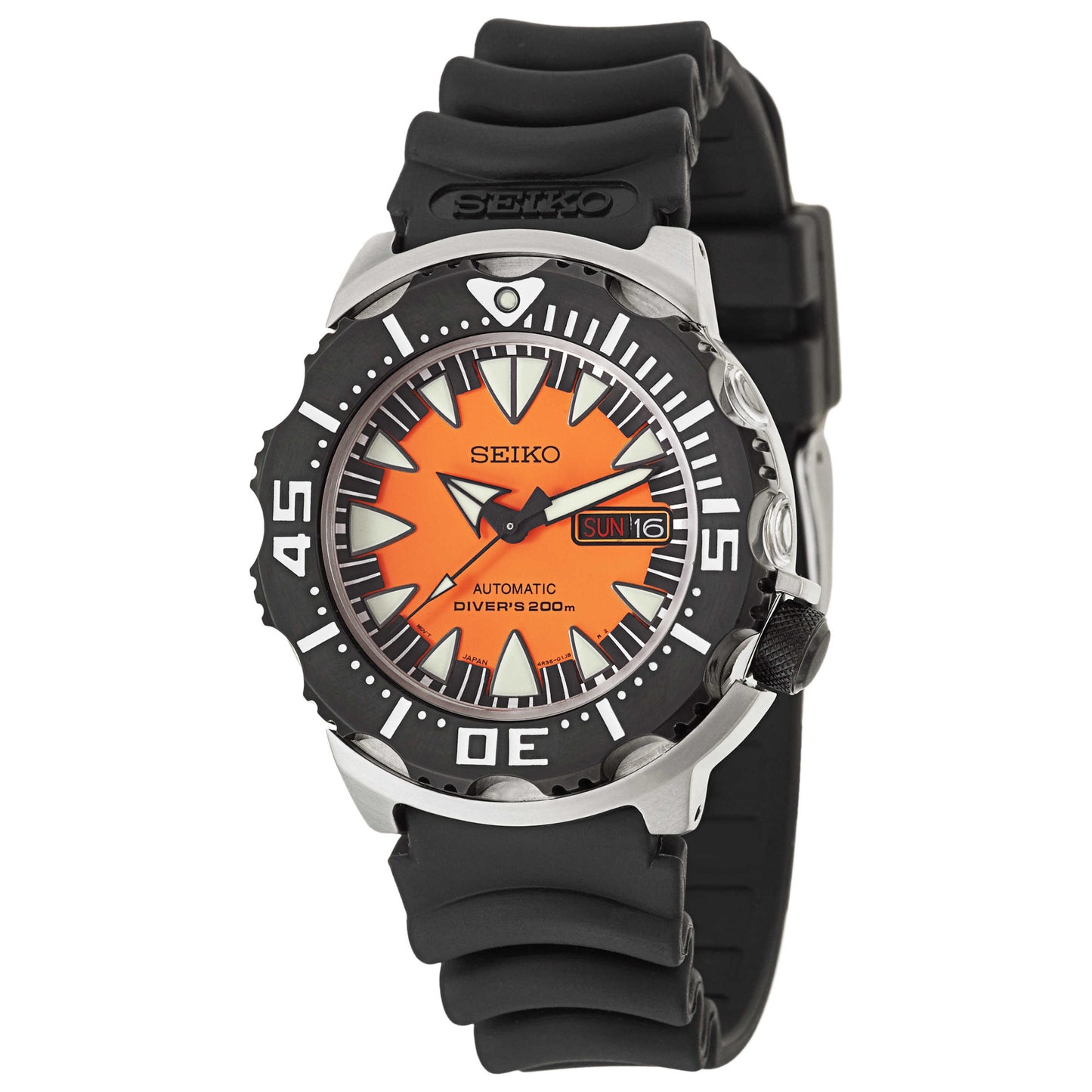 Front view of Seiko Diver Men's Automatic Watch SRP315