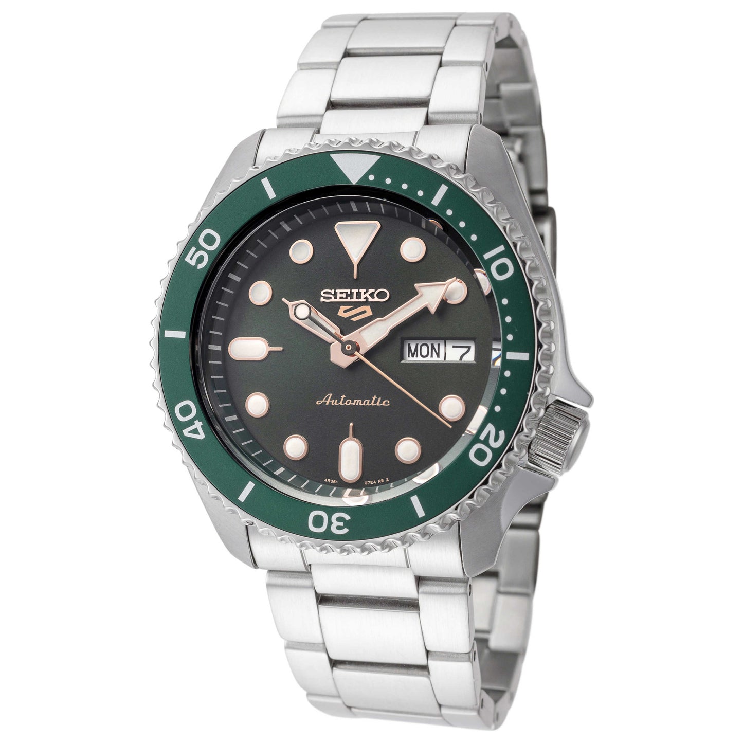 Front view of Seiko Series 5 Men's Automatic Watch SRPD63K1