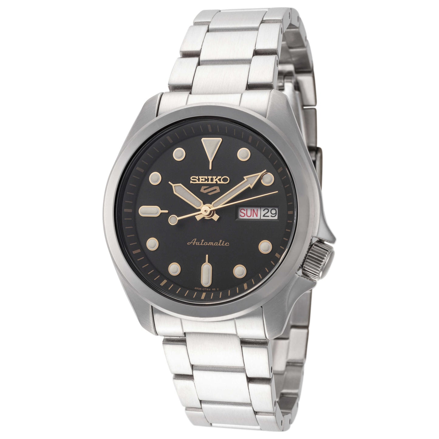 Front view of Seiko Series 5 Men's Automatic Watch SRPE57