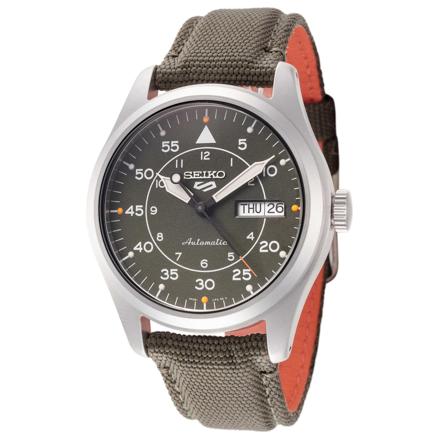 Front view of Seiko Series 5 Men's Automatic Watch SRPH29