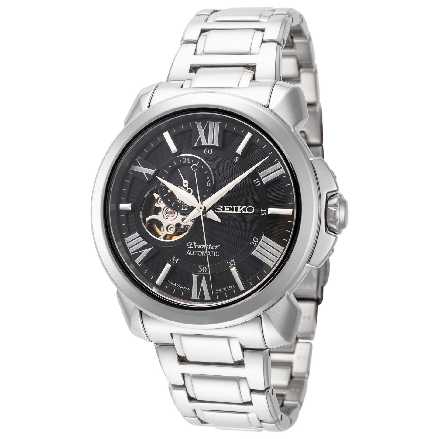 Front view of Seiko Premier Men's Automatic Watch SSA371J1