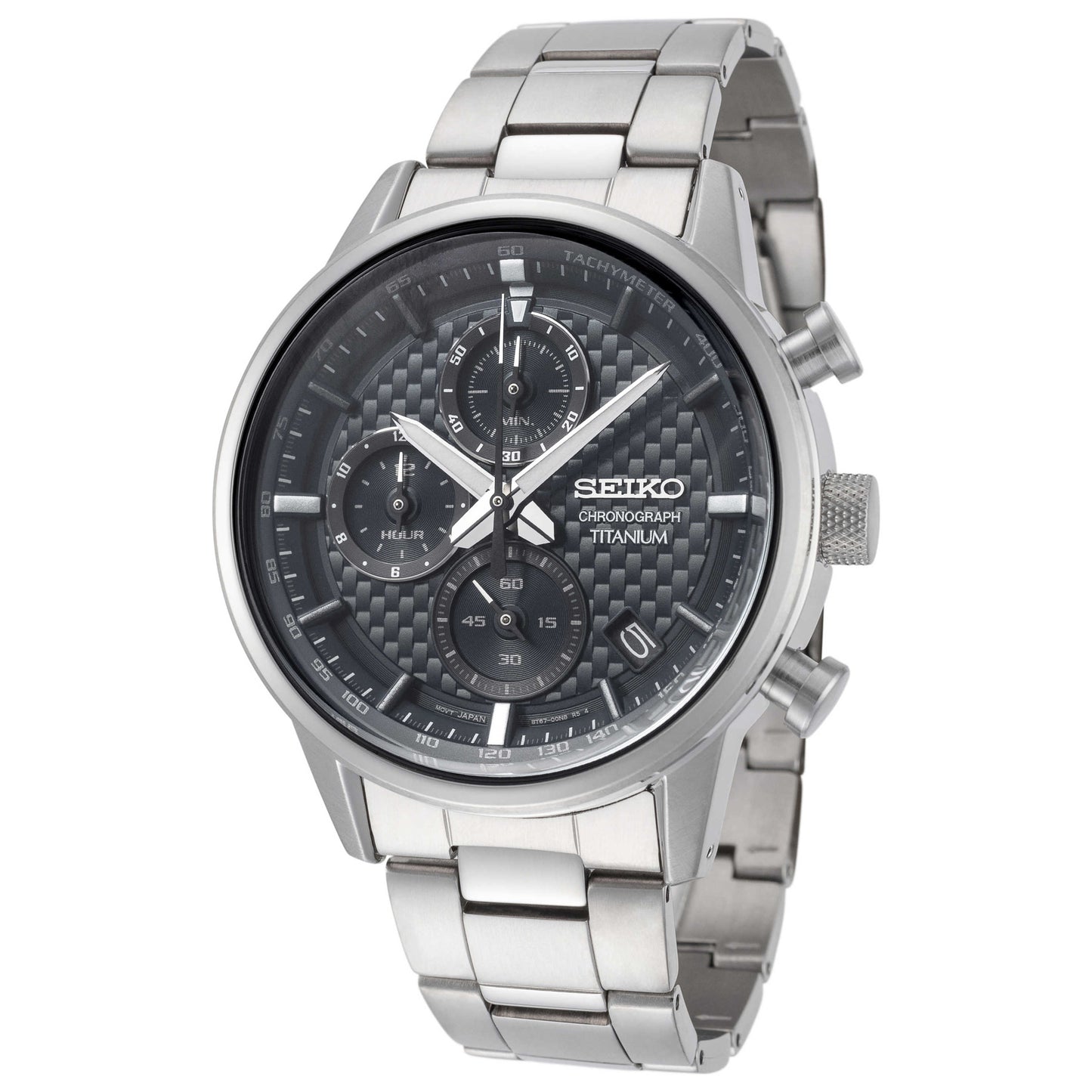 Front view of Seiko Classic Men's Quartz Watch SSB387P1