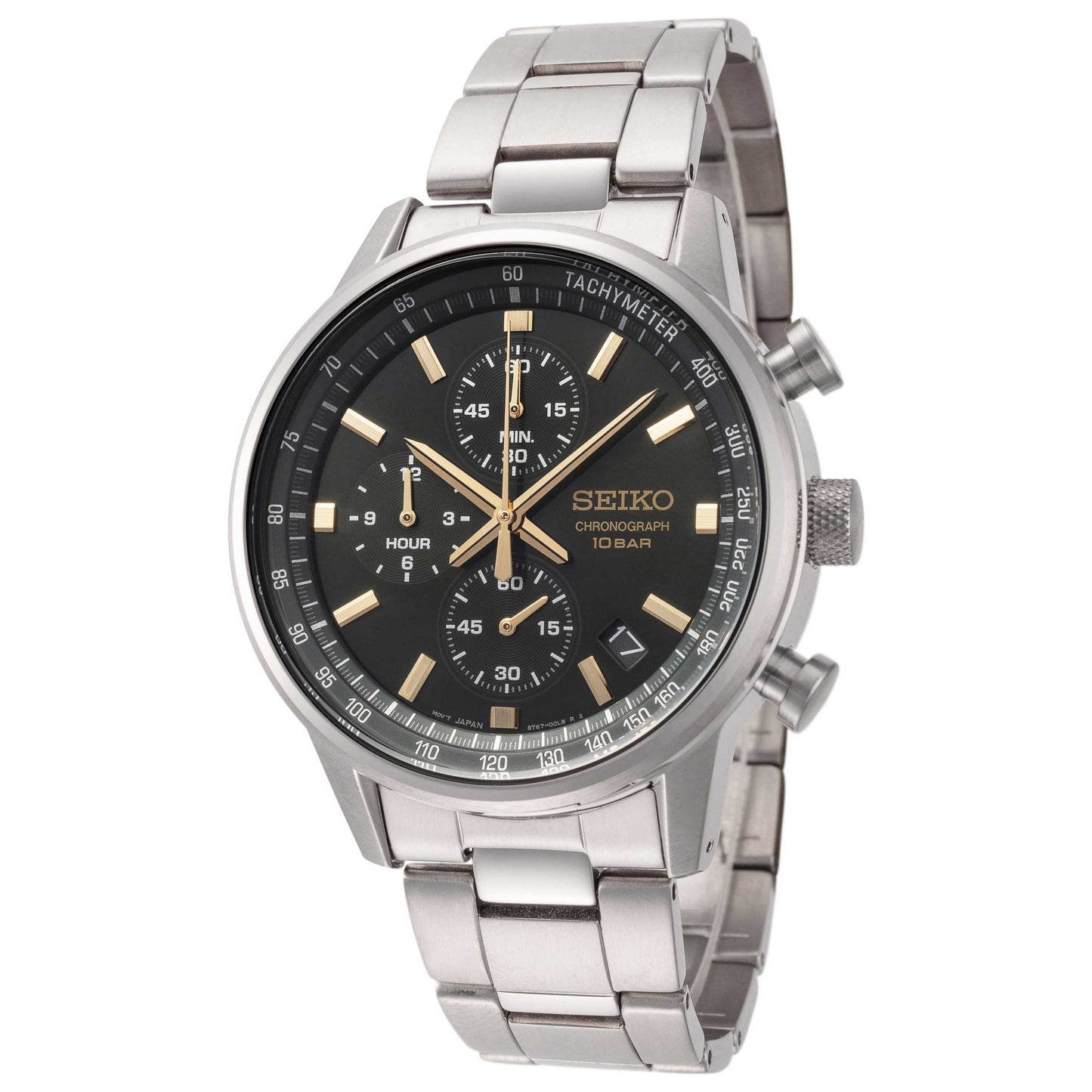 Front view of Seiko Essentials Men's Quartz Watch SSB387