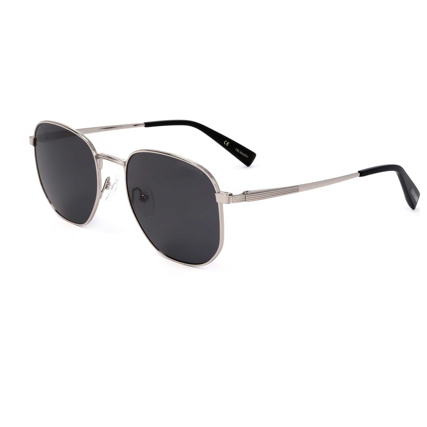 Front view of Trussardi Men's Sunglasses STR3009S-003AS-55