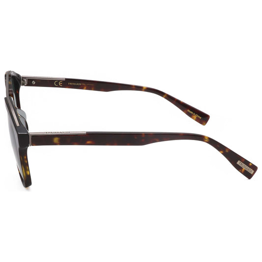Left view of Trussardi Men's Sunglasses STR331F-0722B-56