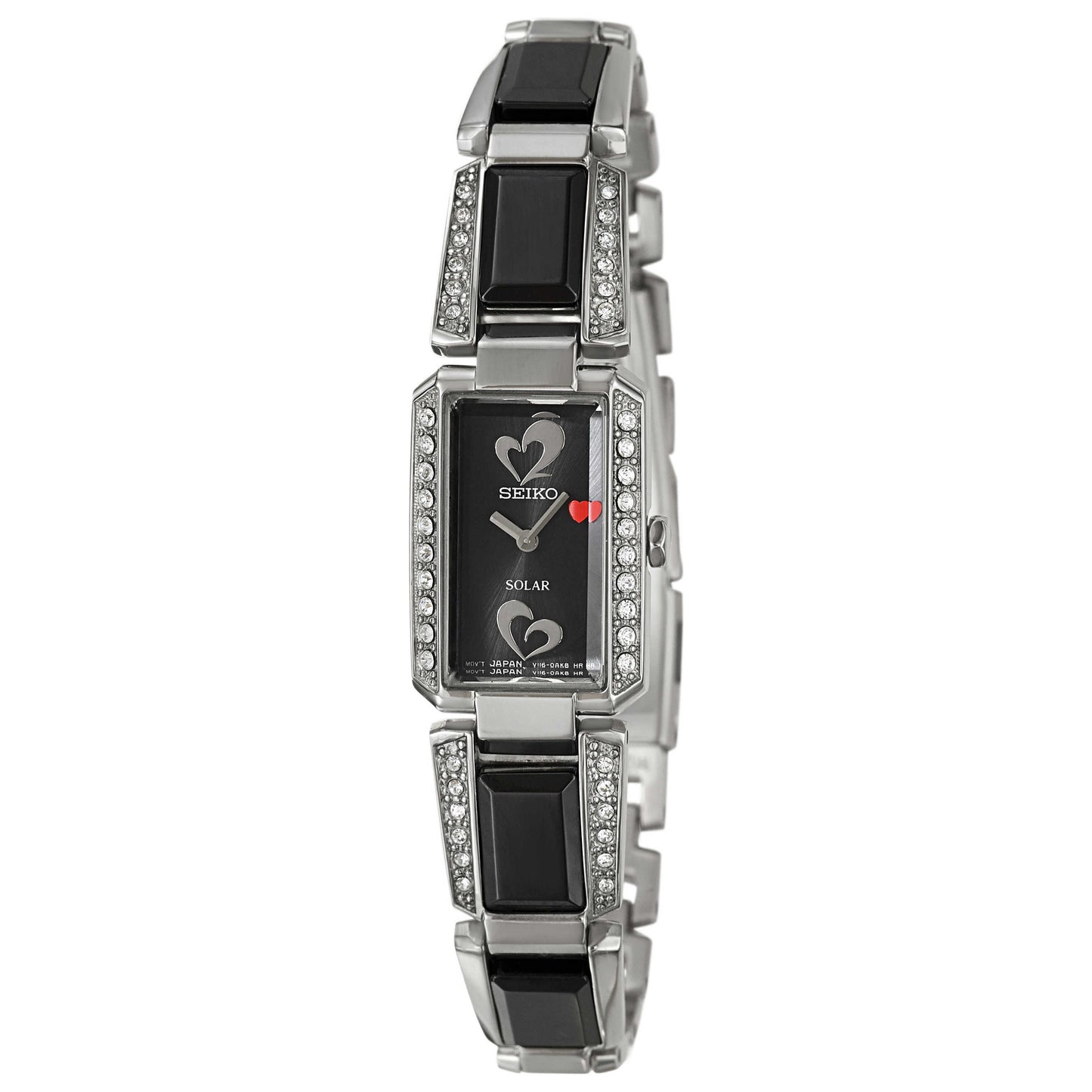 Front view of Seiko Tressia Women's Solar Powered Quartz Watch SUP187