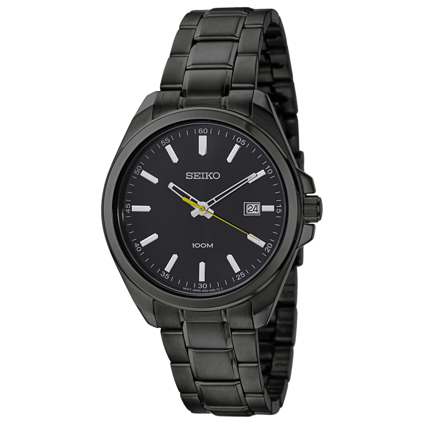 Front view of Seiko Dress Men's Japanese Quartz (Battery-Powered) Watch SUR073