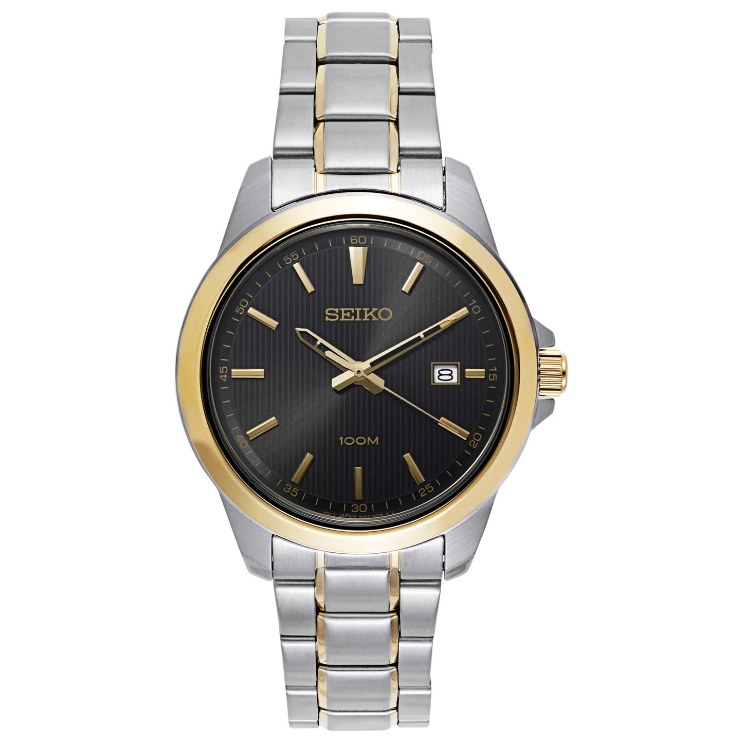 Front view of Seiko Dress Men's Japanese Quartz (Battery-Powered) Watch SUR170