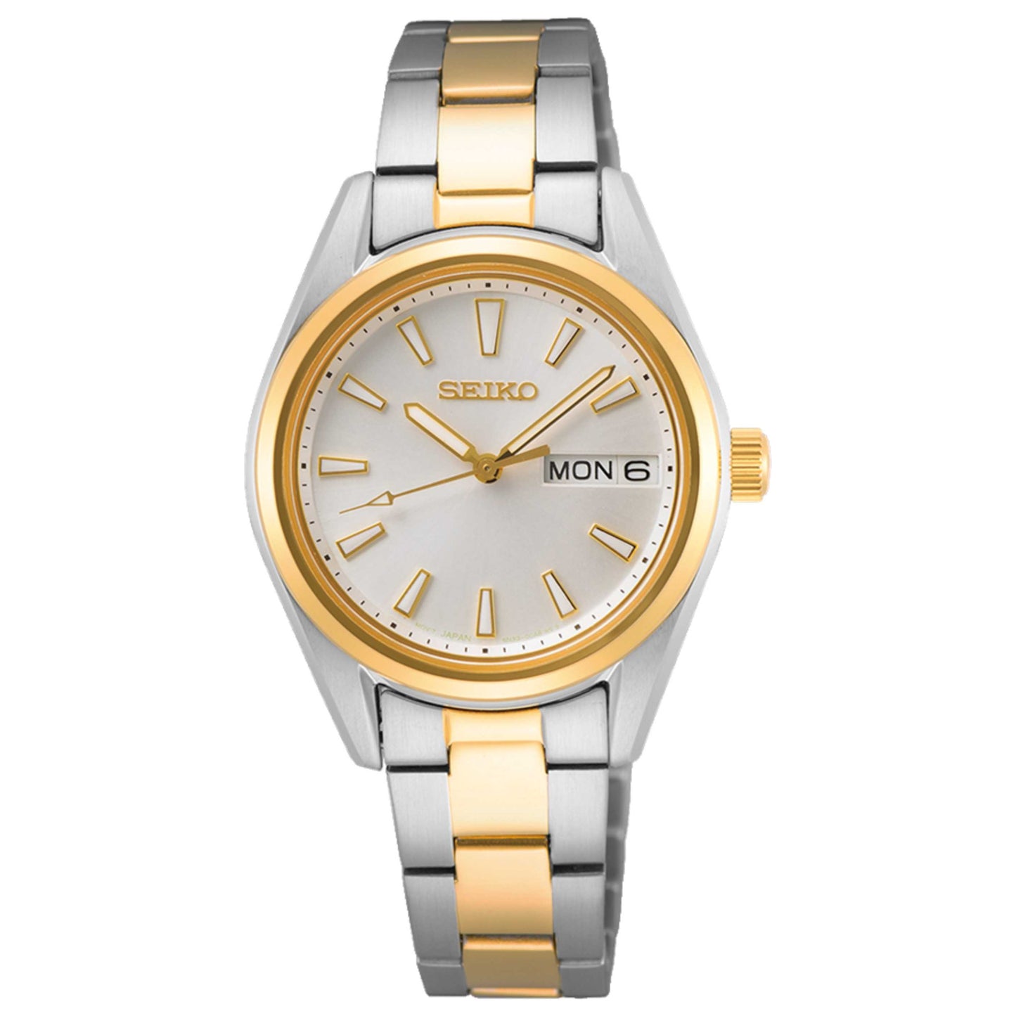 Front view of Seiko Neo Classic Women's Quartz Watch SUR454P1