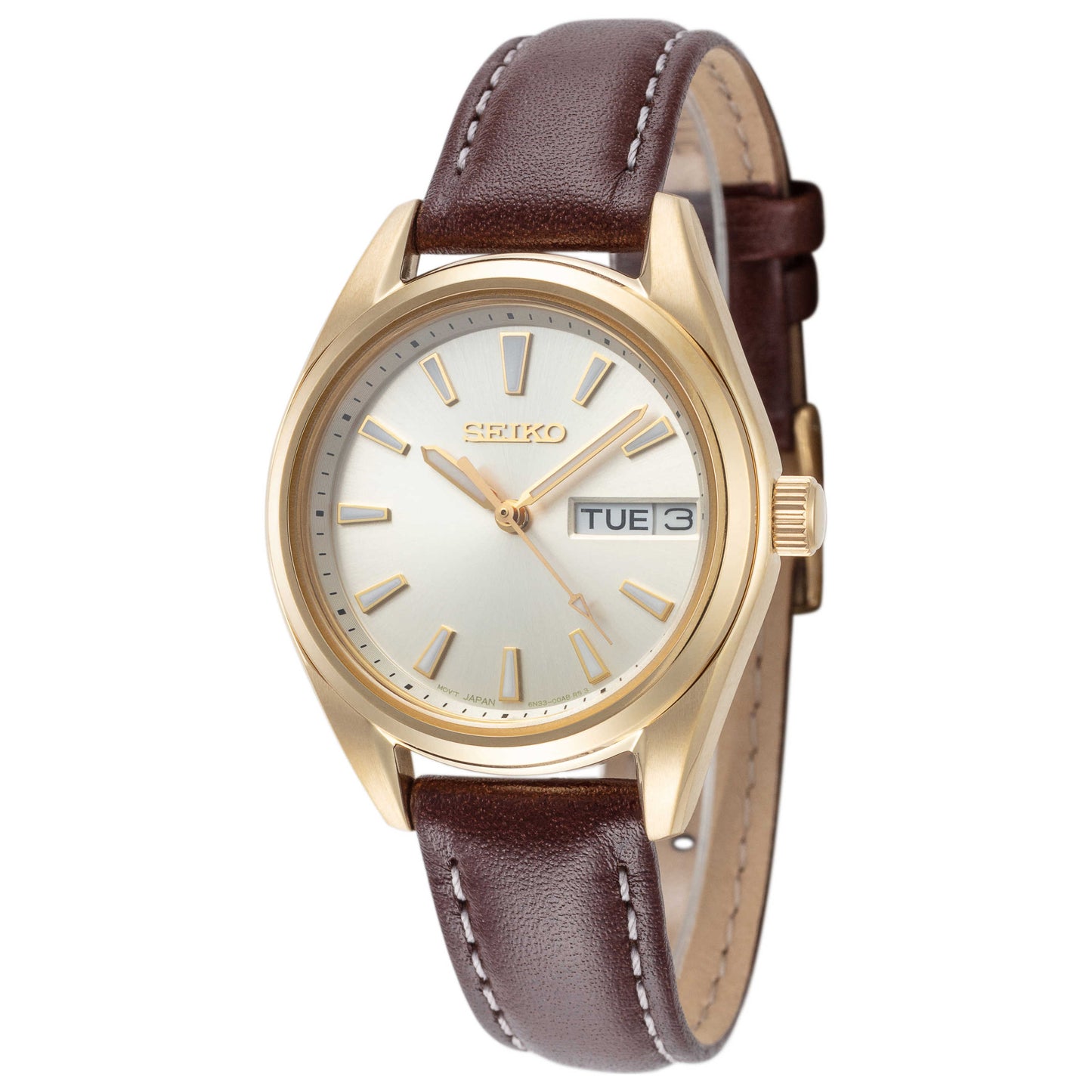 Front view of Seiko Neo Classic Women's Quartz Watch SUR456P1