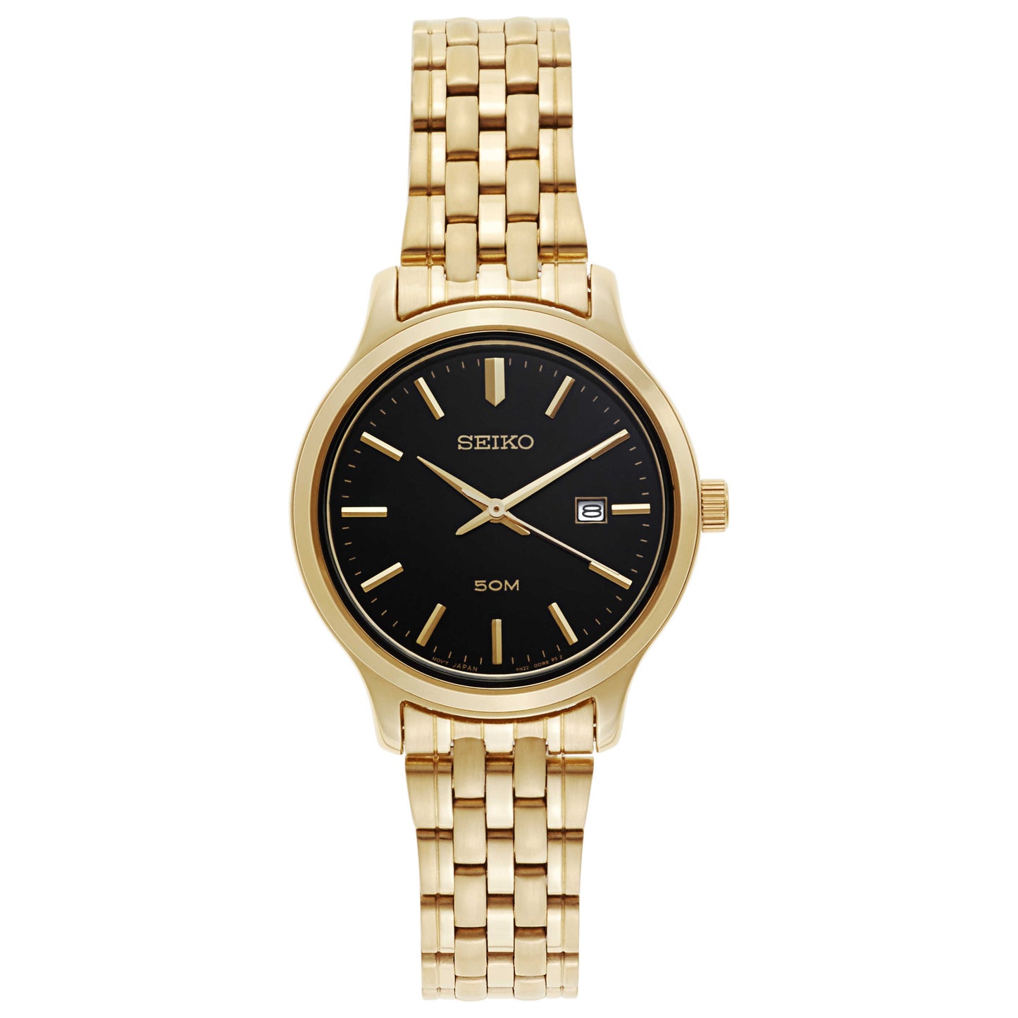 Front view of Seiko Bracelet Women's Japanese Quartz (Battery-Powered) Watch SUR778