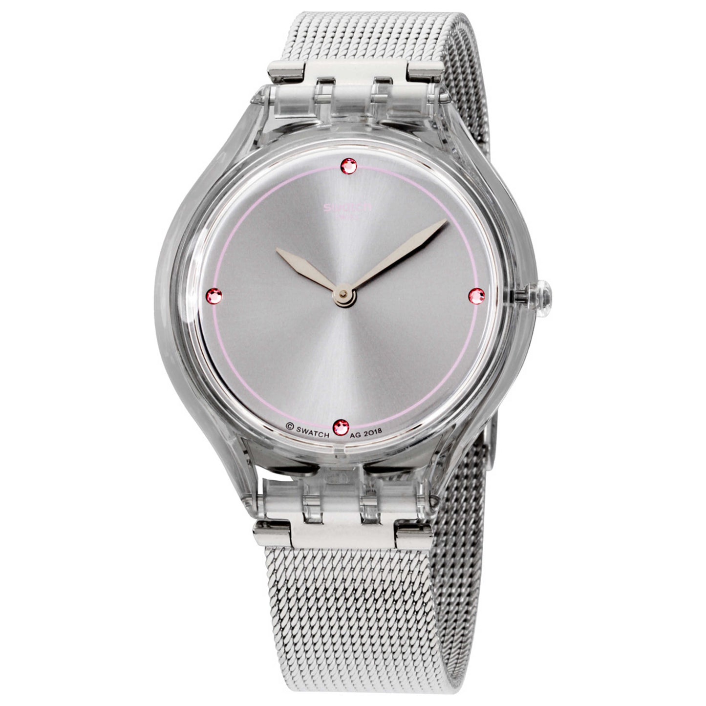 Front view of Swatch Casual Women's Quartz Watch SVOK105M
