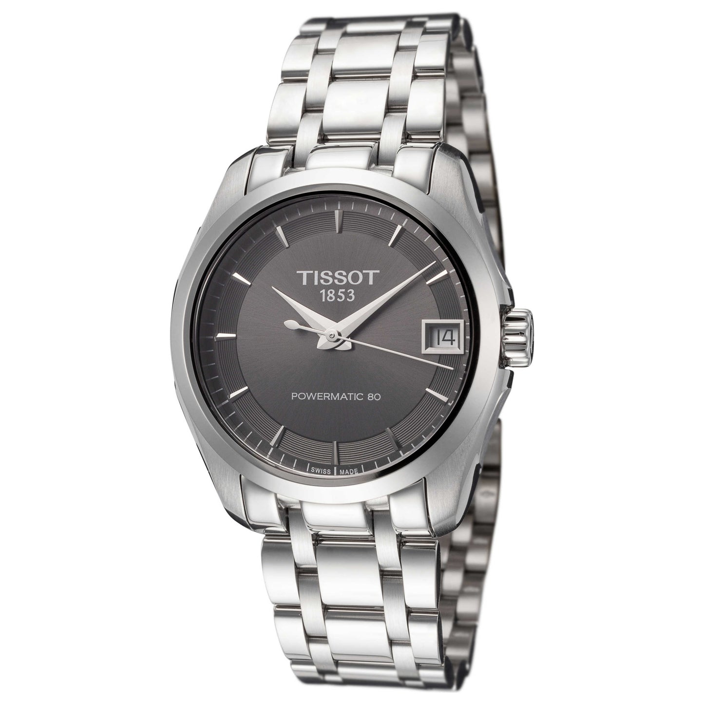 Front view of Tissot Couturier Women's Automatic Watch T0352071106100