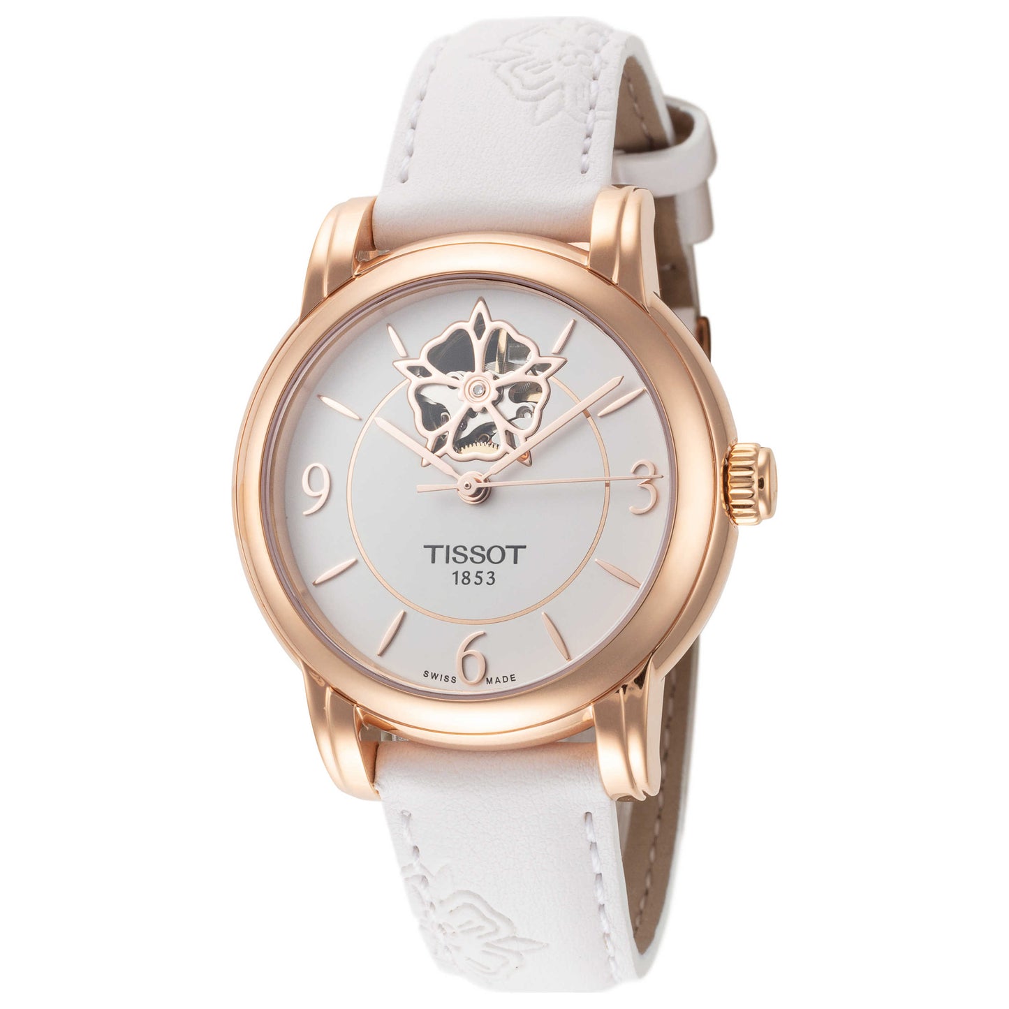 Front view of Tissot T-Lady Women's Automatic Watch T0502073701704