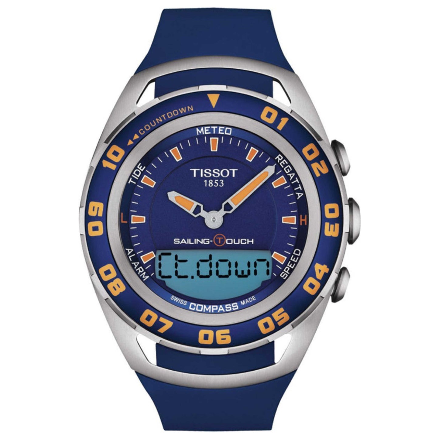 Front view of Tissot Sailing Touch Men's Quartz Watch T0564202704101