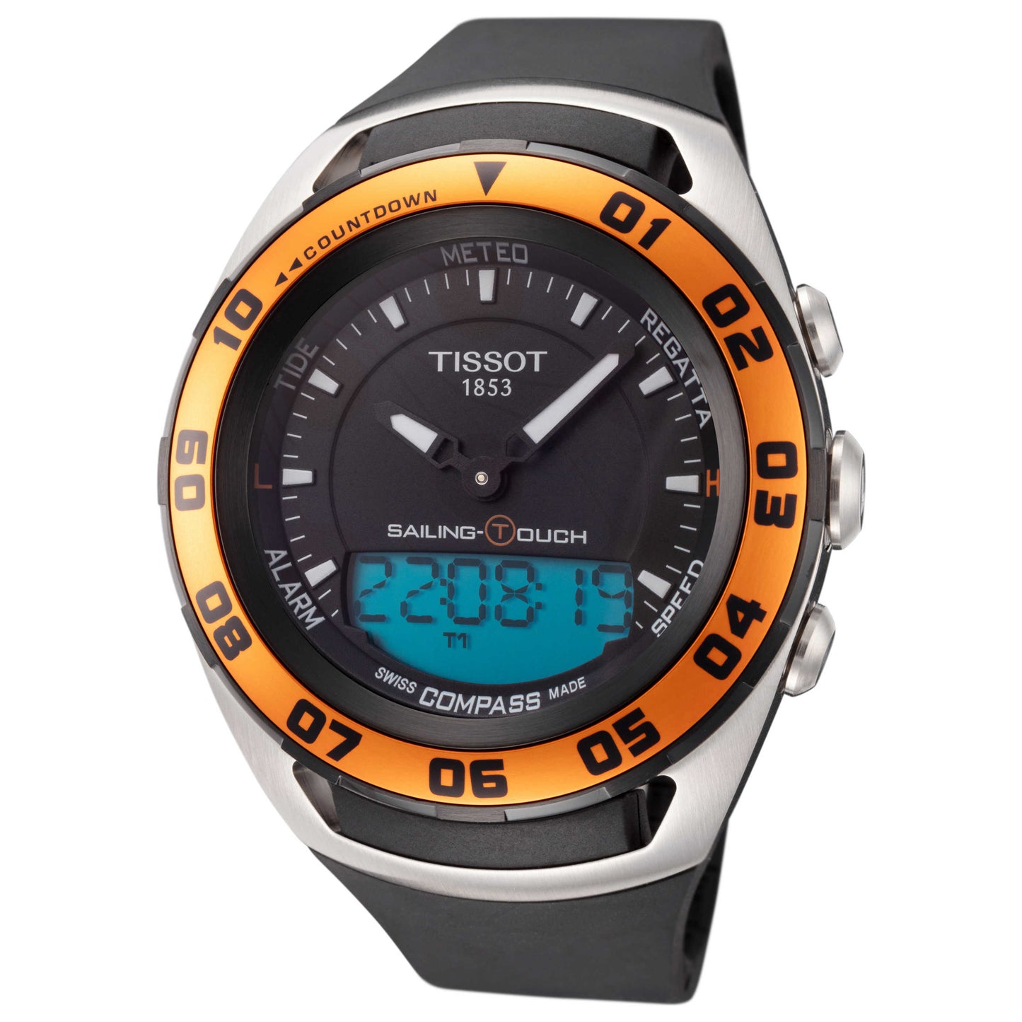 Front view of Tissot Sailing Touch Men's Quartz Watch T0564202705102