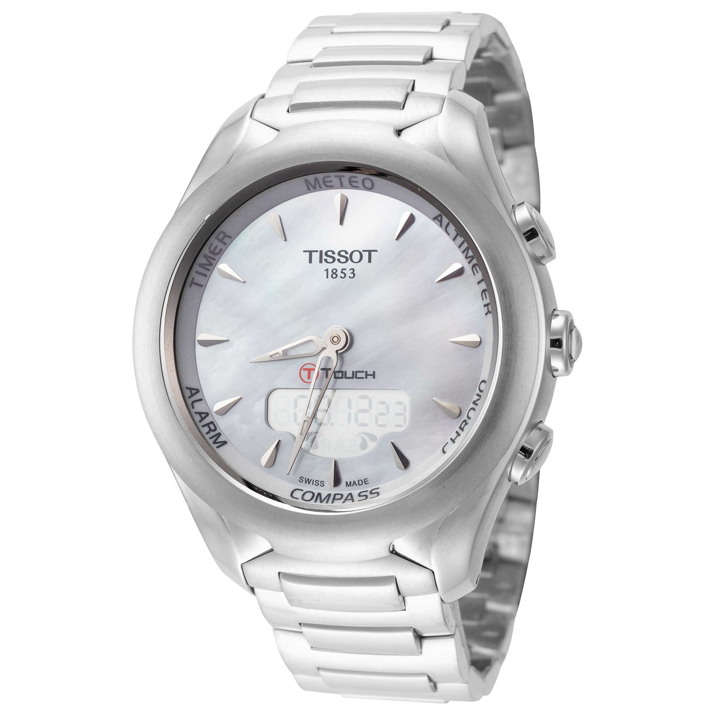 Front view of Tissot T-Touch Sol Women's Quartz Watch T0752201110101