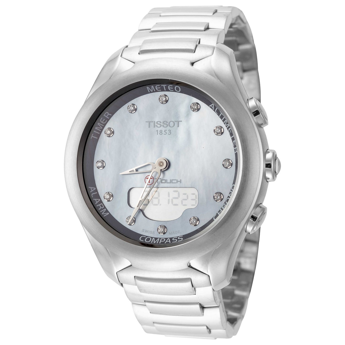 Front view of Tissot T-Touch Sol Women's Quartz Watch T0752201110601