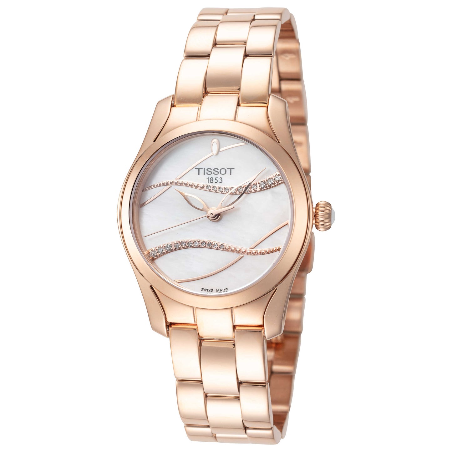 Front view of Tissot T-Wave Women's Quartz Watch T1122103311100