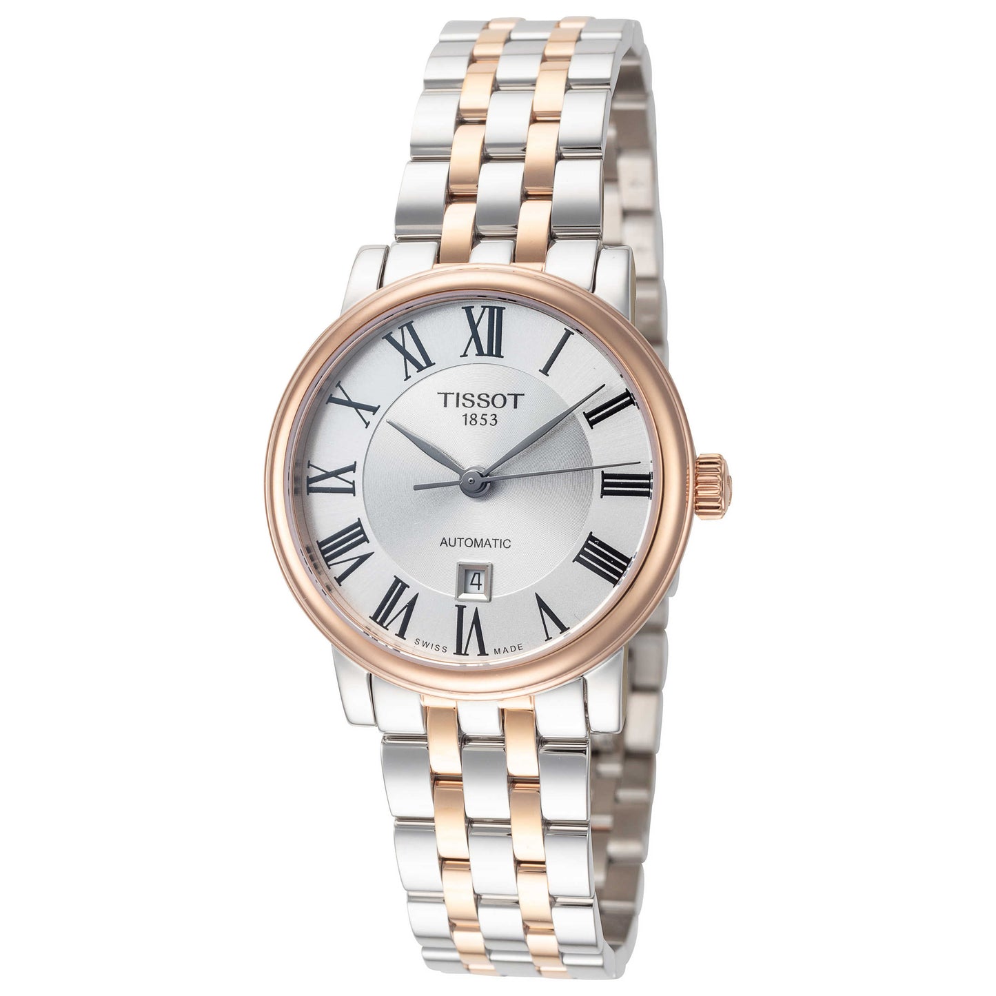Front view of Tissot Carson Women's Automatic Watch T1222072203300