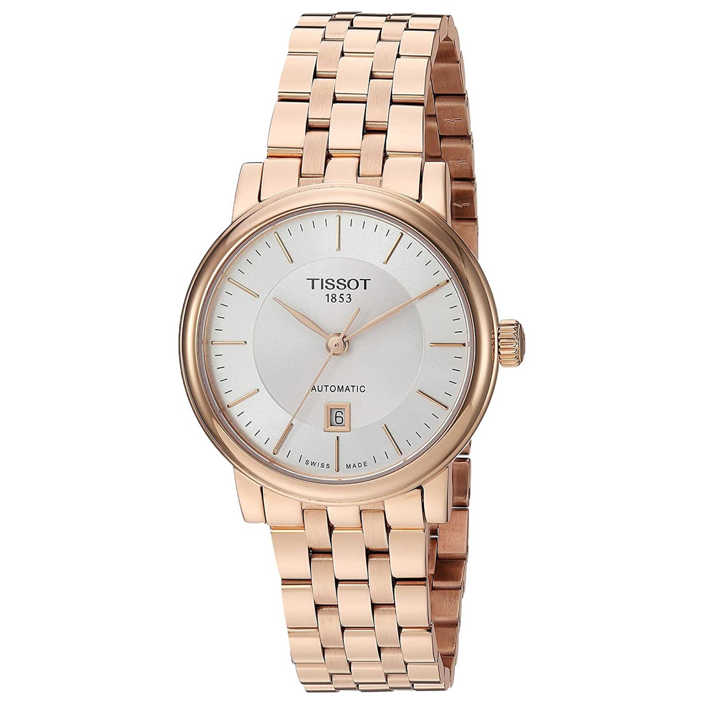 Front view of Tissot Carson Women's Automatic Watch T1222073303100
