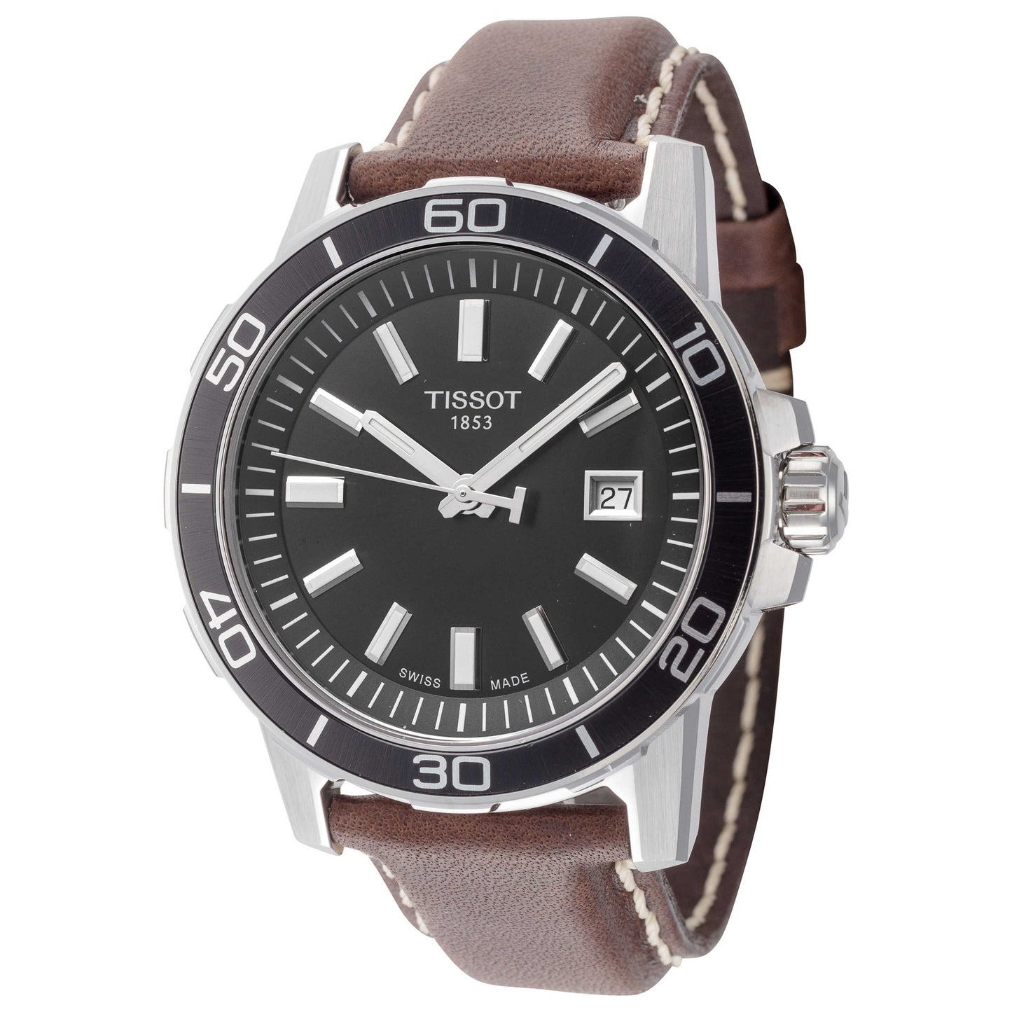 Front view of Tissot Supersport Gent Men's Quartz Watch T1256101605100