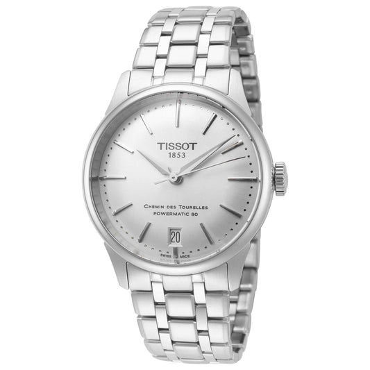 Front view of Tissot Chemin des Tourelles Women's Automatic Watch T1392071103100