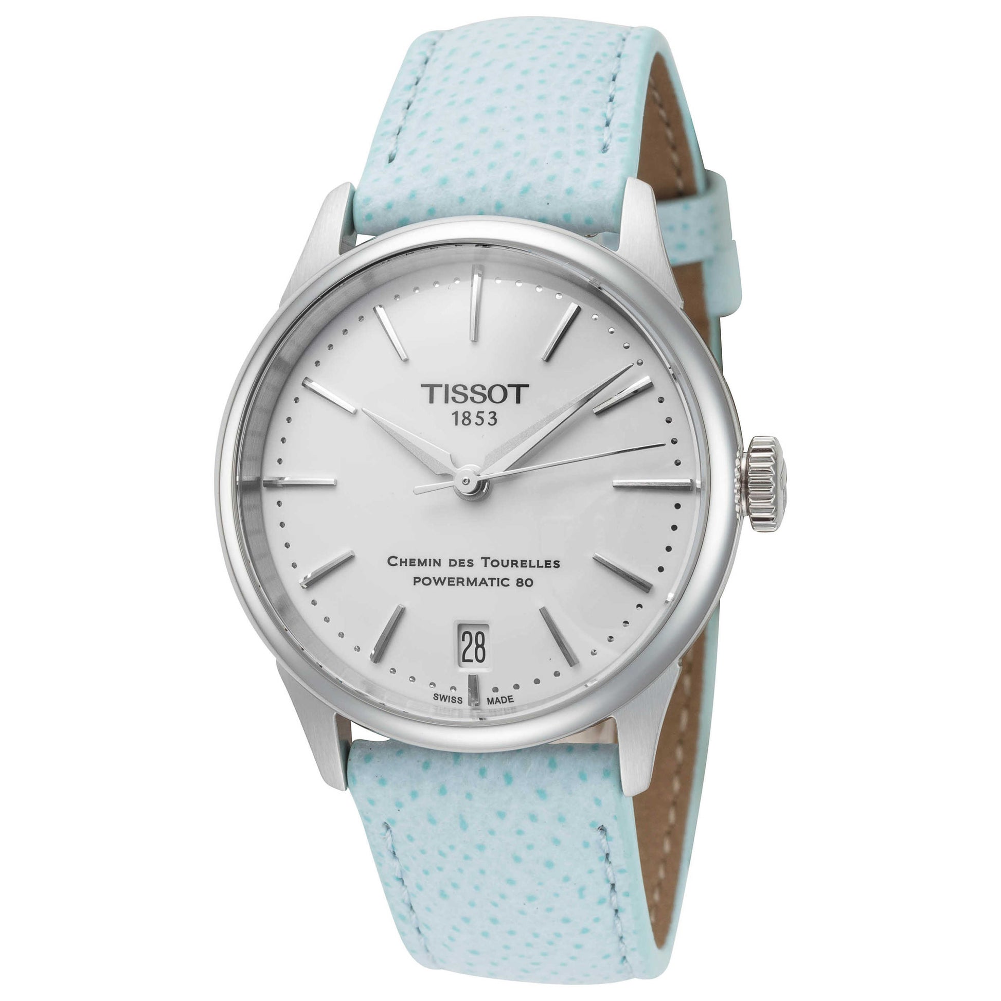 Front view of Tissot Chemin des Tourelles Women's Automatic Watch T1392071601100