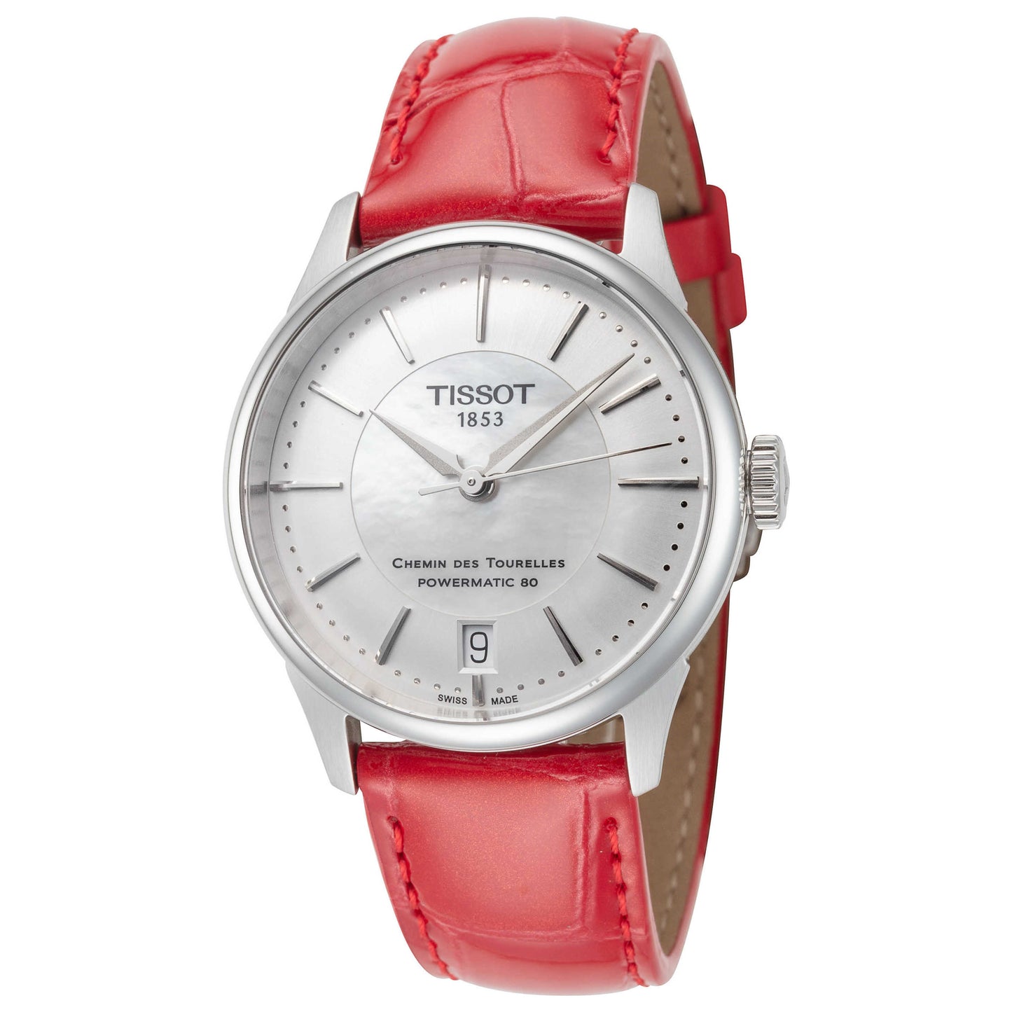 Front view of Tissot Chemin des Tourelles Women's Automatic Watch T1392071611100