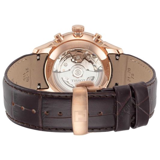 Back view of Tissot Chemin des Tourelles Men's Automatic Watch T1394623629800