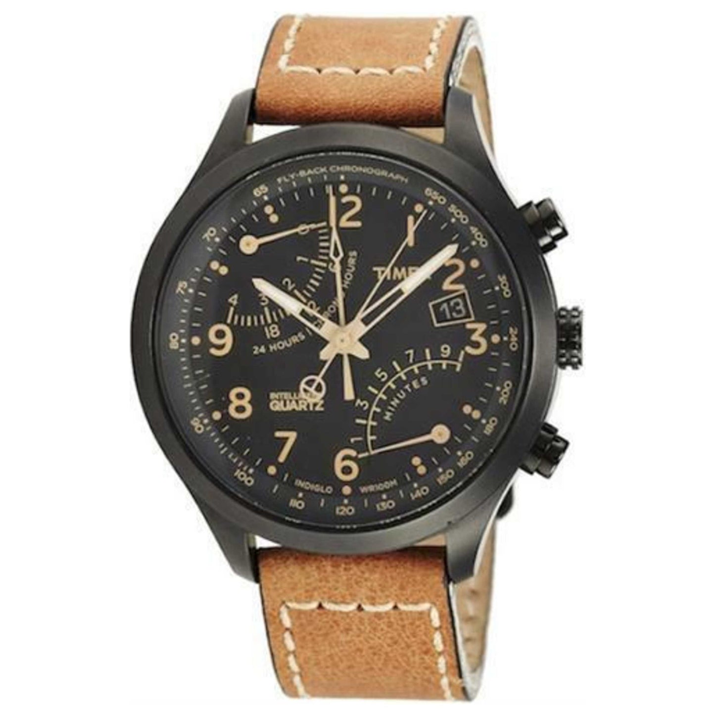 Front view of Timex IQ Flyback Men's Quartz Watch T2N700