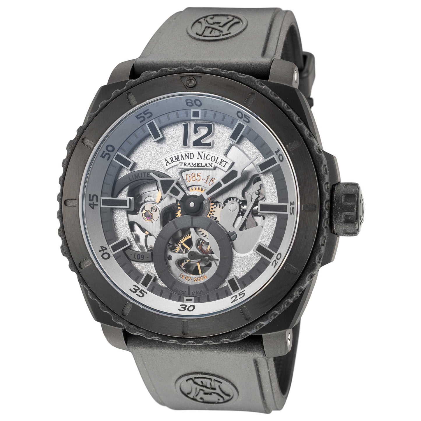 Front view of Armand Nicolet L09 Men's Manual-Wind Watch T619AQN-AG-G9610
