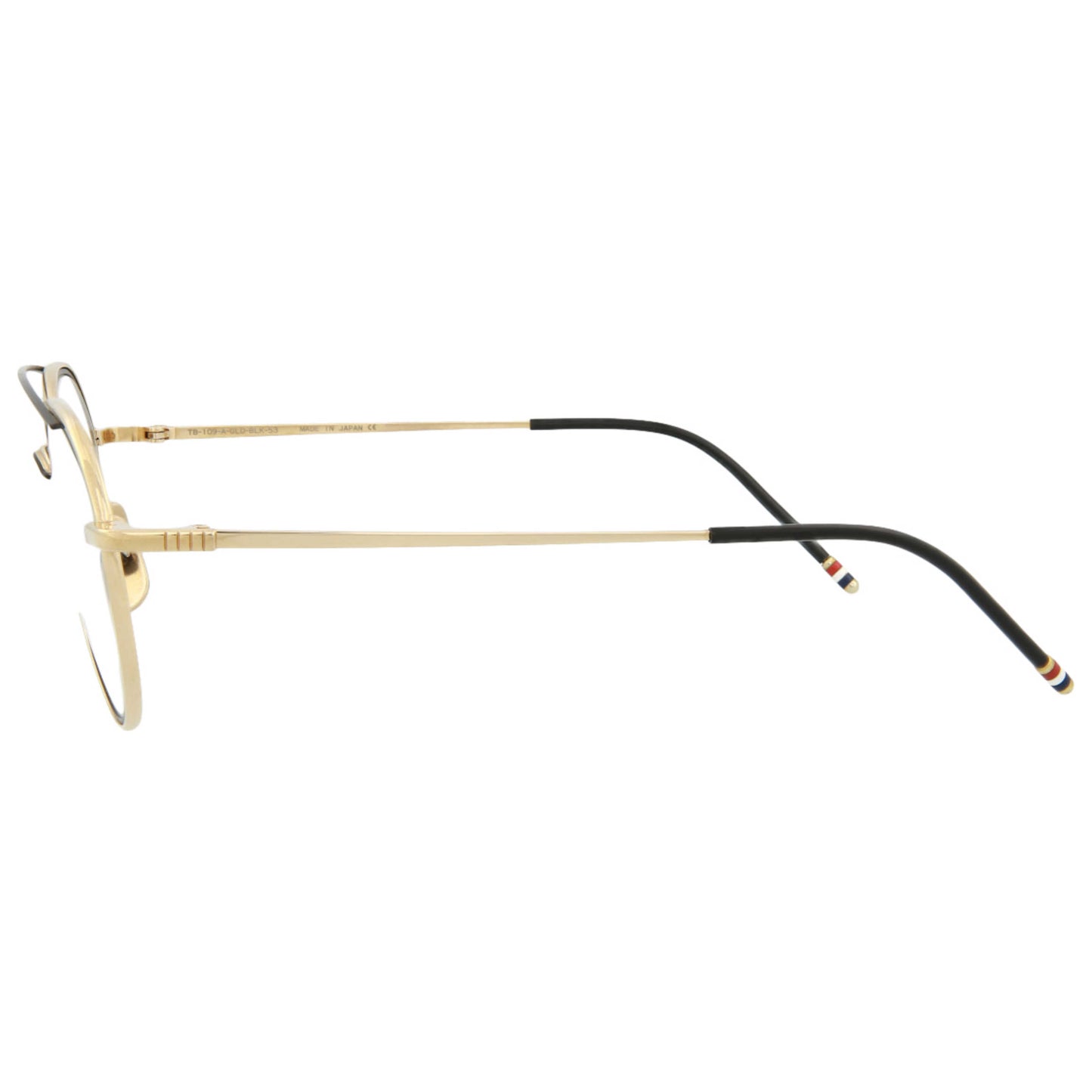 Thom Browne Novelty Unisex Opticals TB109-AGLDBLK53 - Image #3