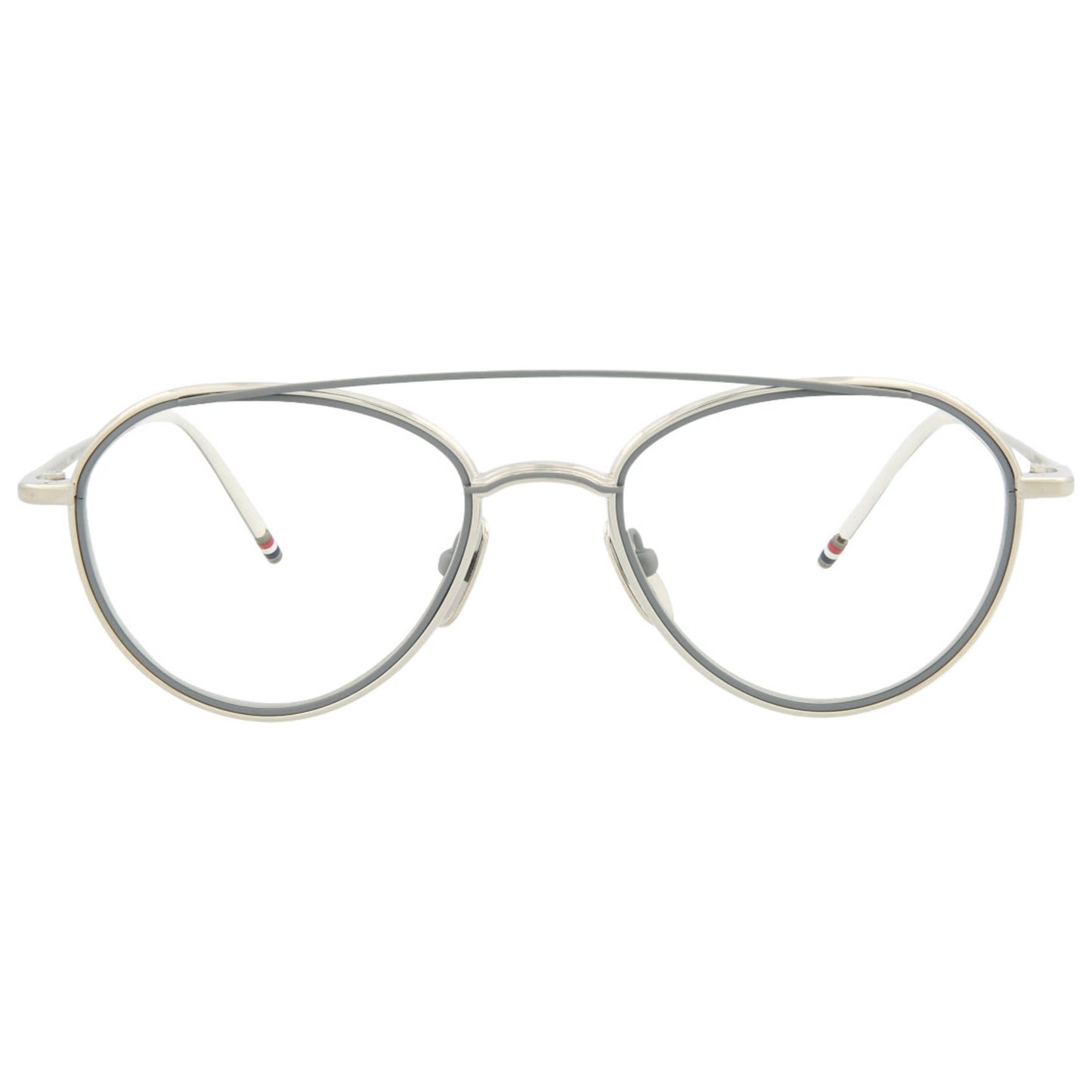 Thom Browne Novelty Unisex Opticals TB109-BSLVGRY53 - Image #5