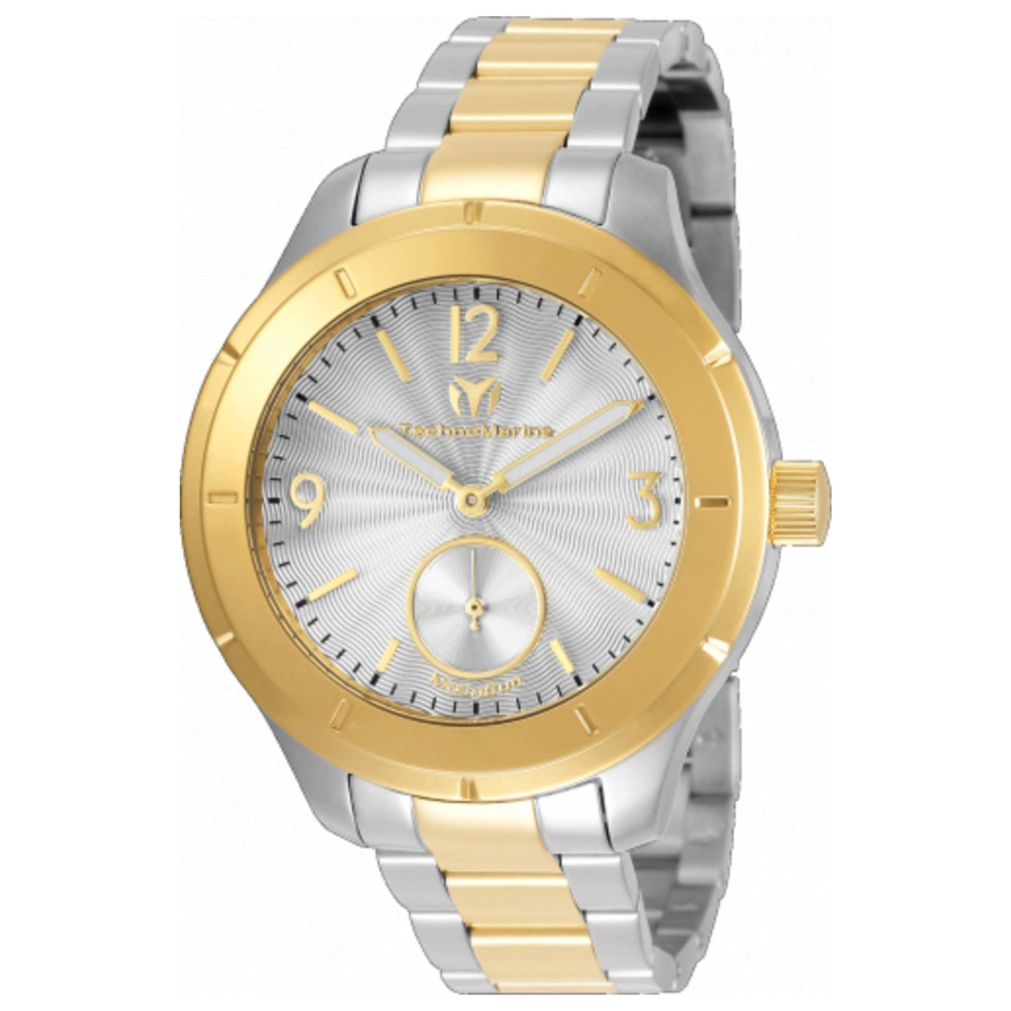 Front view of TechnoMarine Moonsun Men's Quartz Watch TM-117028