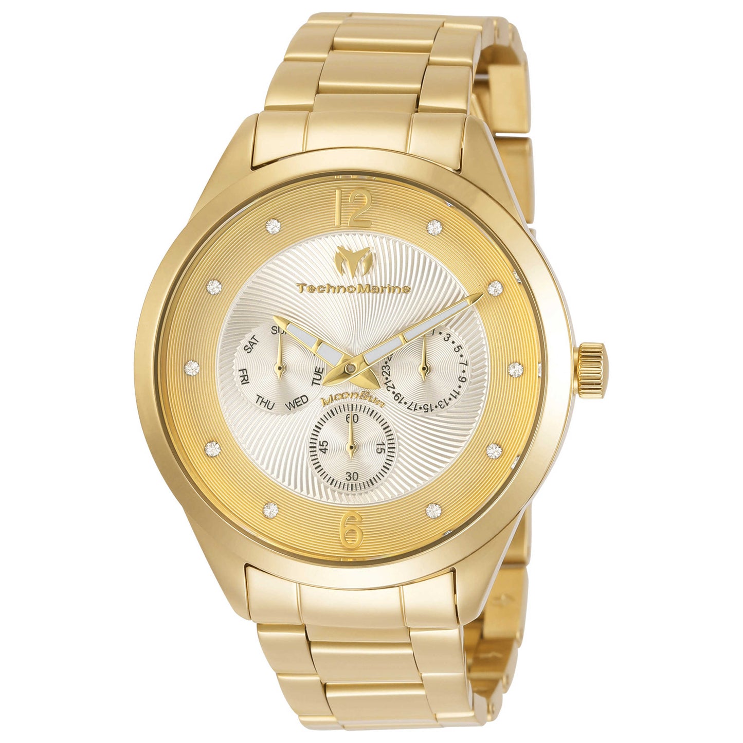 Front view of TechnoMarine MoonSun Men's Quartz Watch TM-117041