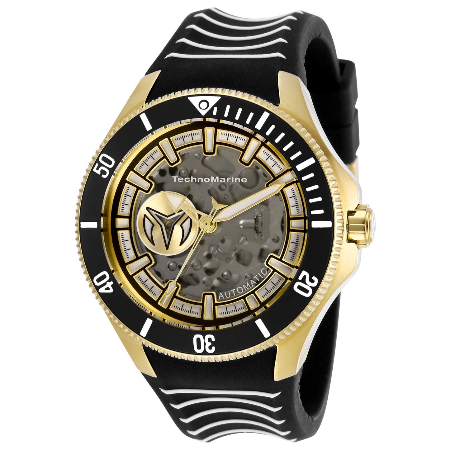 Front view of TechnoMarine Cruise Men's Automatic Watch TM-118023
