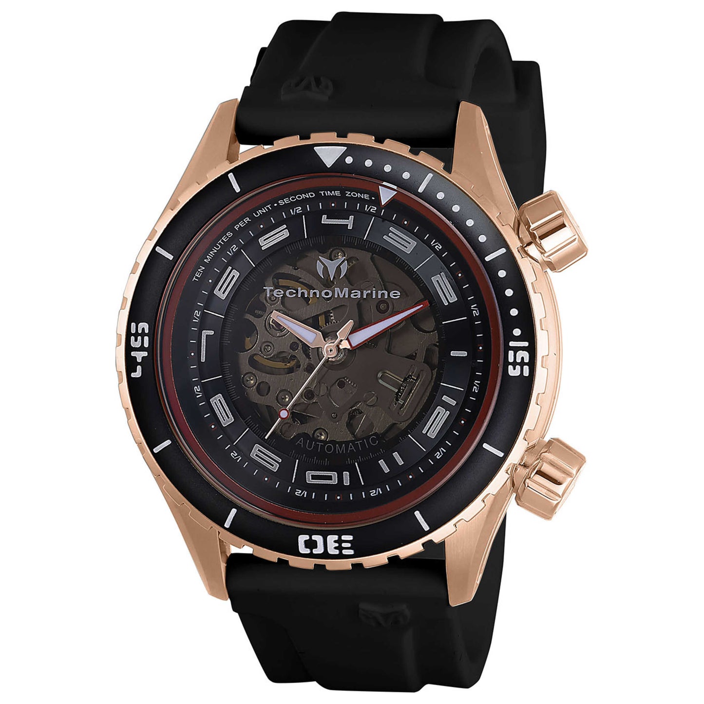 Front view of TechnoMarine Manta Men's Automatic Watch TM-218006
