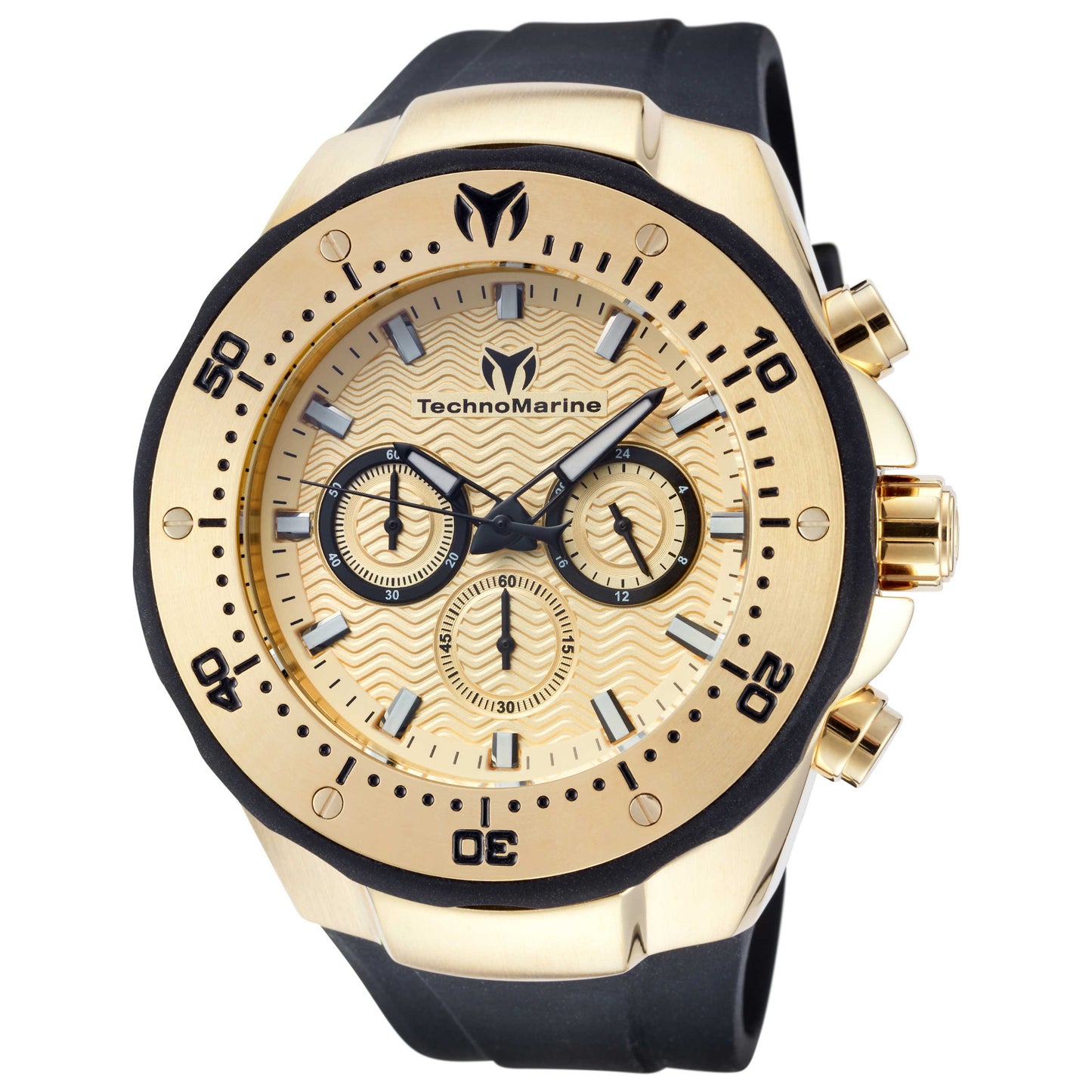 Front view of TechnoMarine Sea Manta Men's Japanese Quartz (Battery-Powered) Watch TM-218030