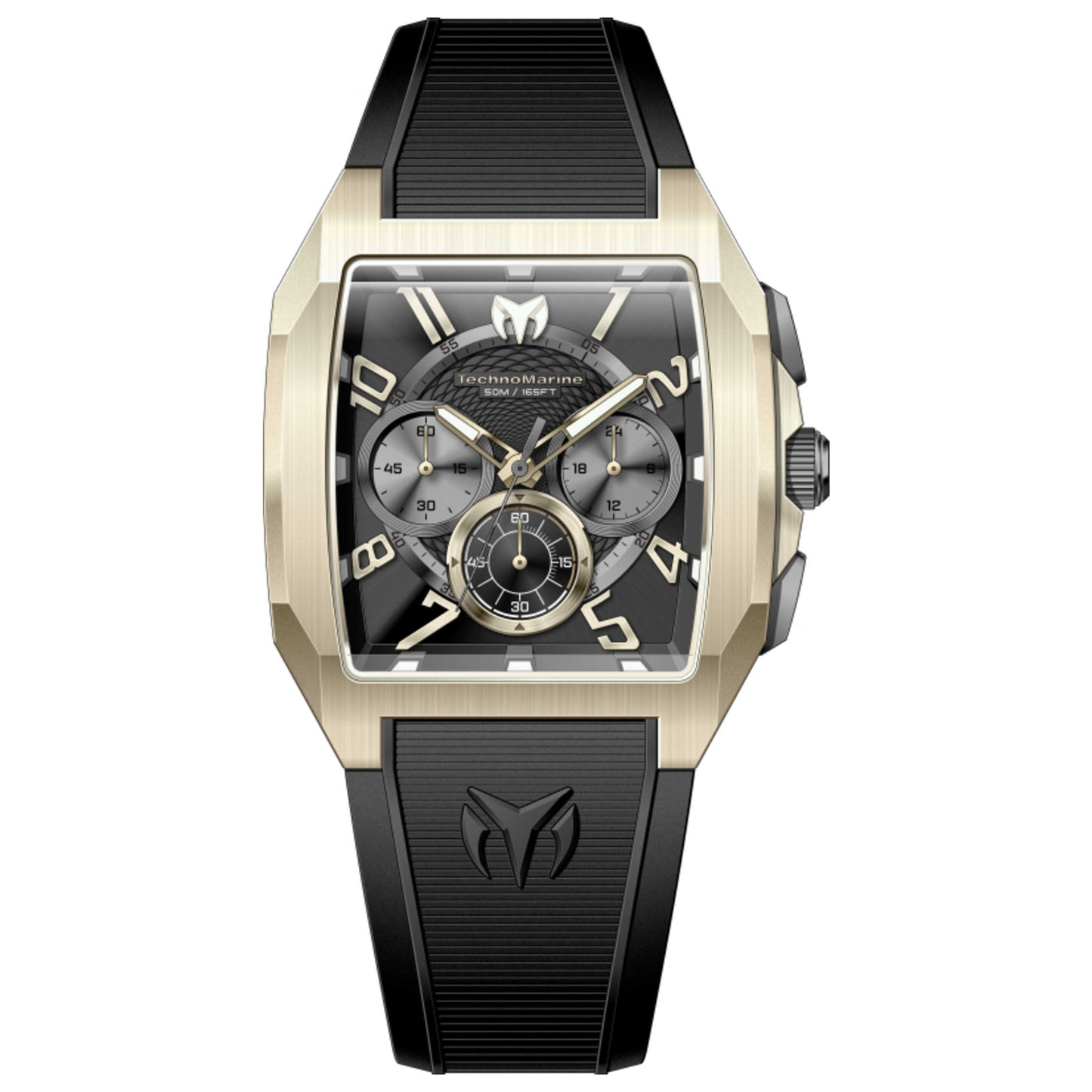Front view of TechnoMarine Aqua Quadrant Men's Quartz Watch TM-225117